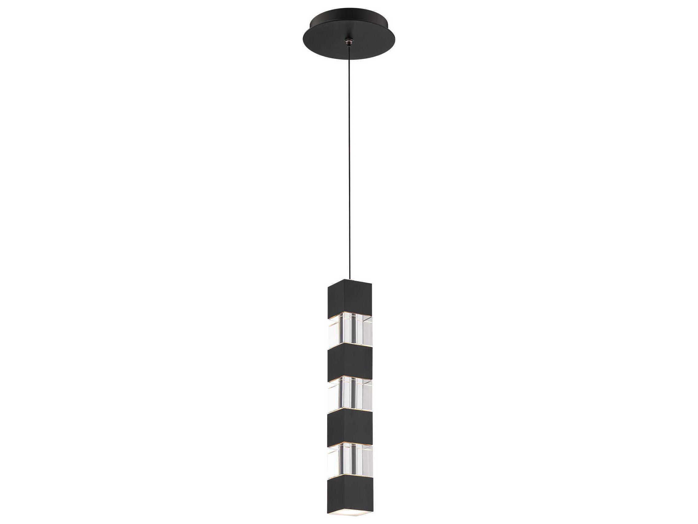 dweLED by WAC Lighting Super Star 1-Light Black Linear Mini Pendant