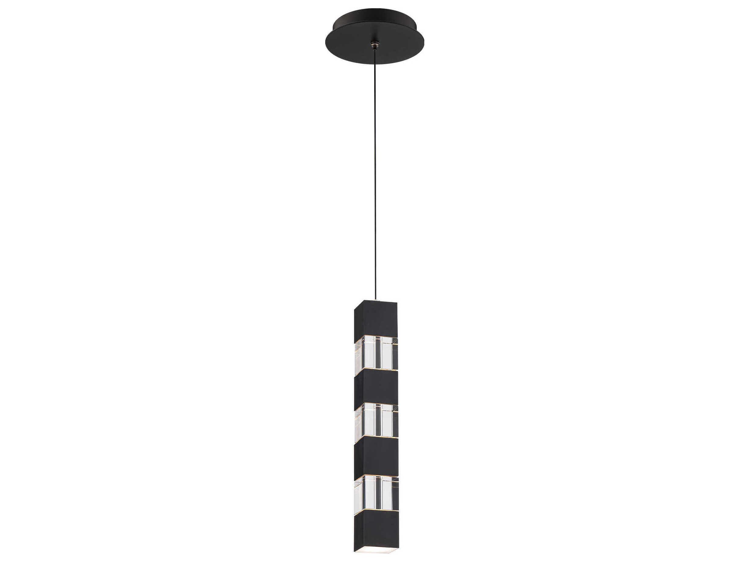 dweLED by WAC Lighting Super Star 1-Light Black Linear Mini Pendant