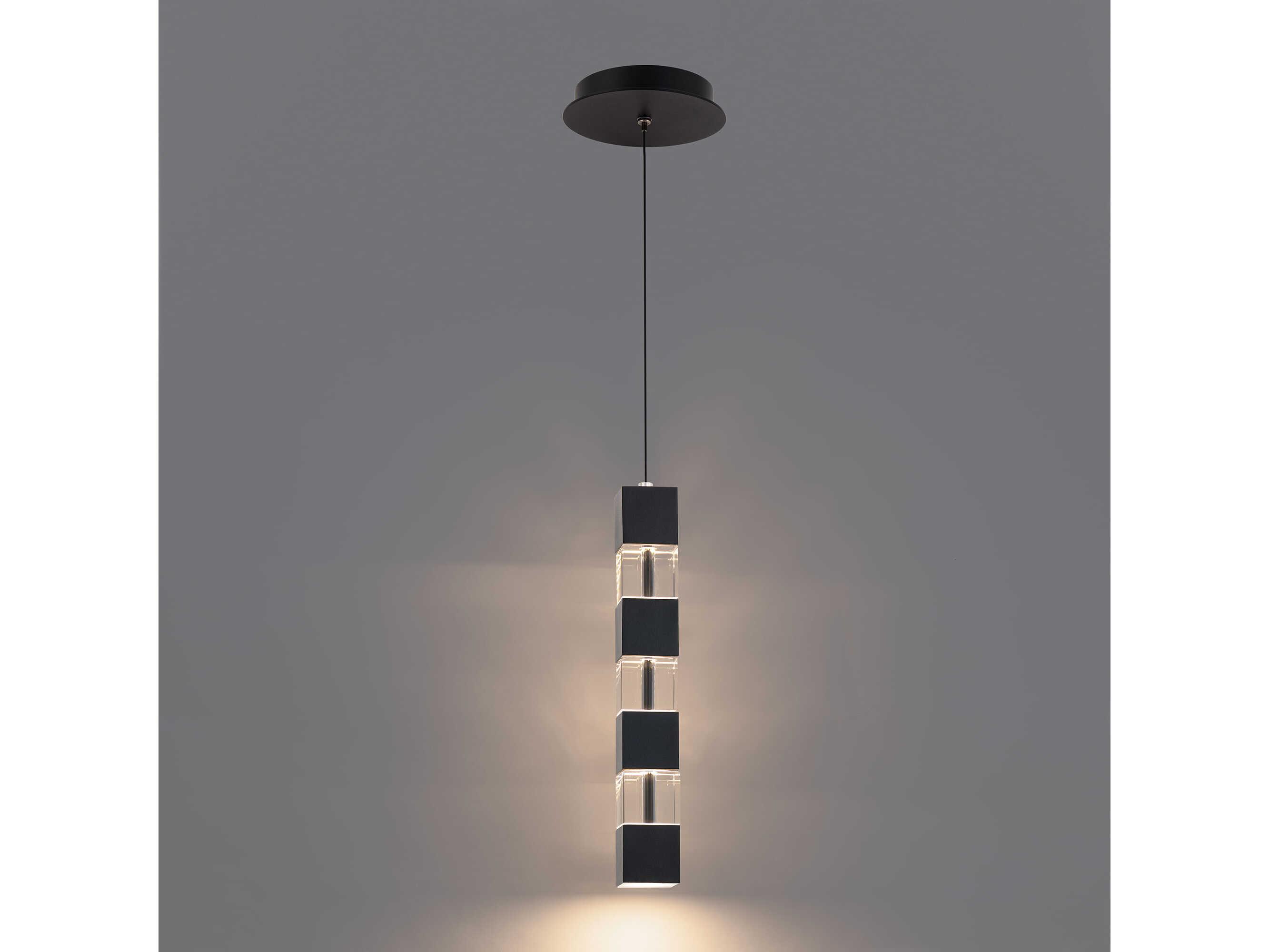 dweLED by WAC Lighting Super Star 1-Light Black Linear Mini Pendant