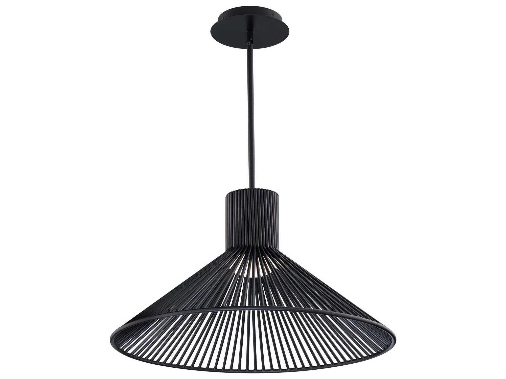 dweLED by WAC Lighting Cappe 1-Light Black Pendant