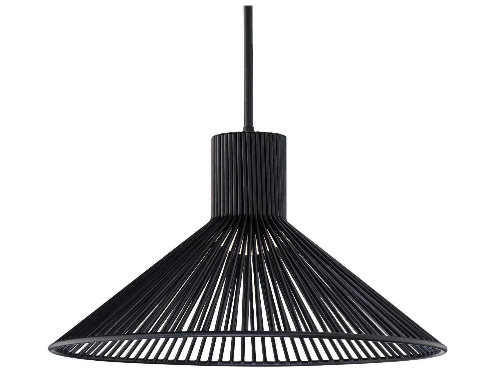 dweLED by WAC Lighting Cappe 1-Light Black Pendant