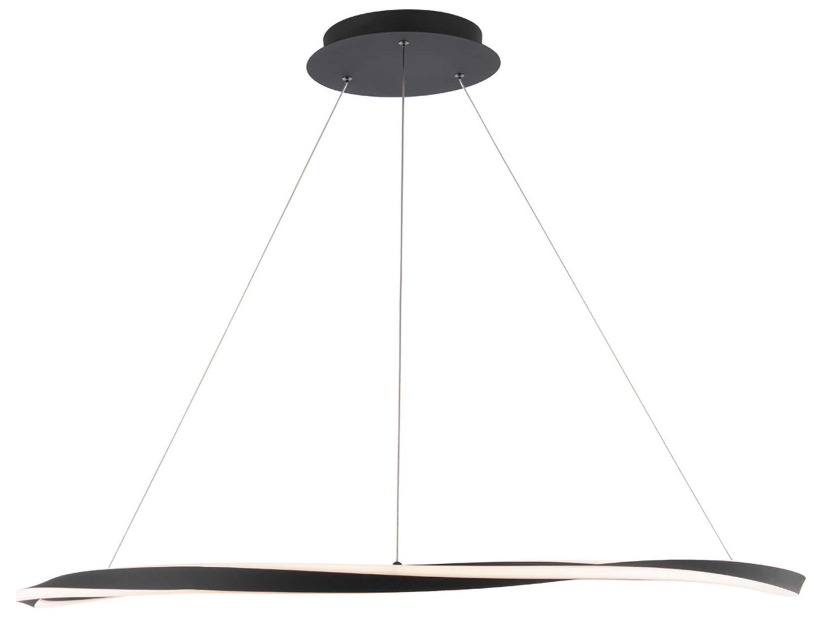 dweLED by WAC Lighting Eternal 1-Light Black LED Pendant