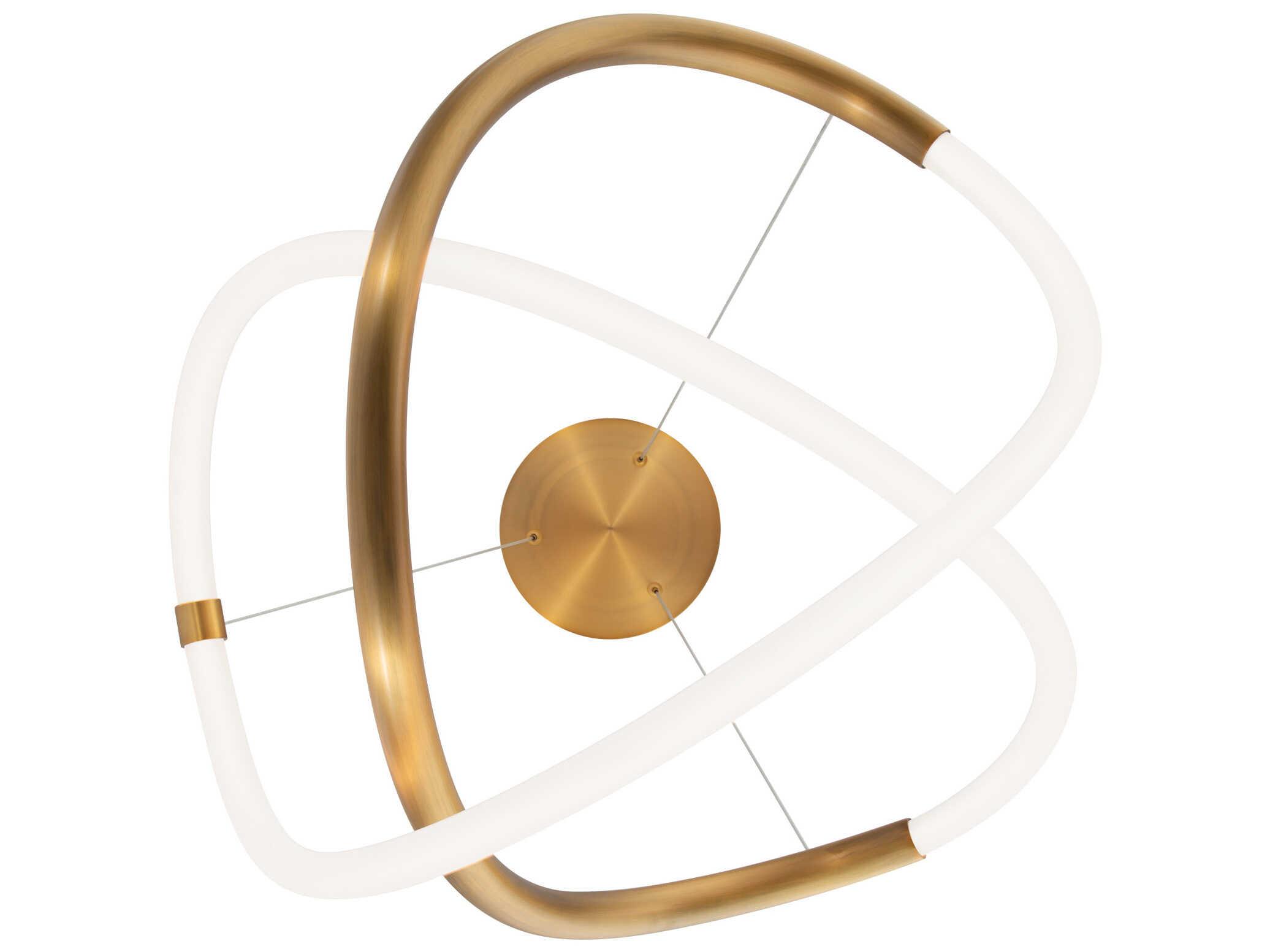 dweLED by WAC Lighting Solo 1-Light Aged Brass LED Pendant