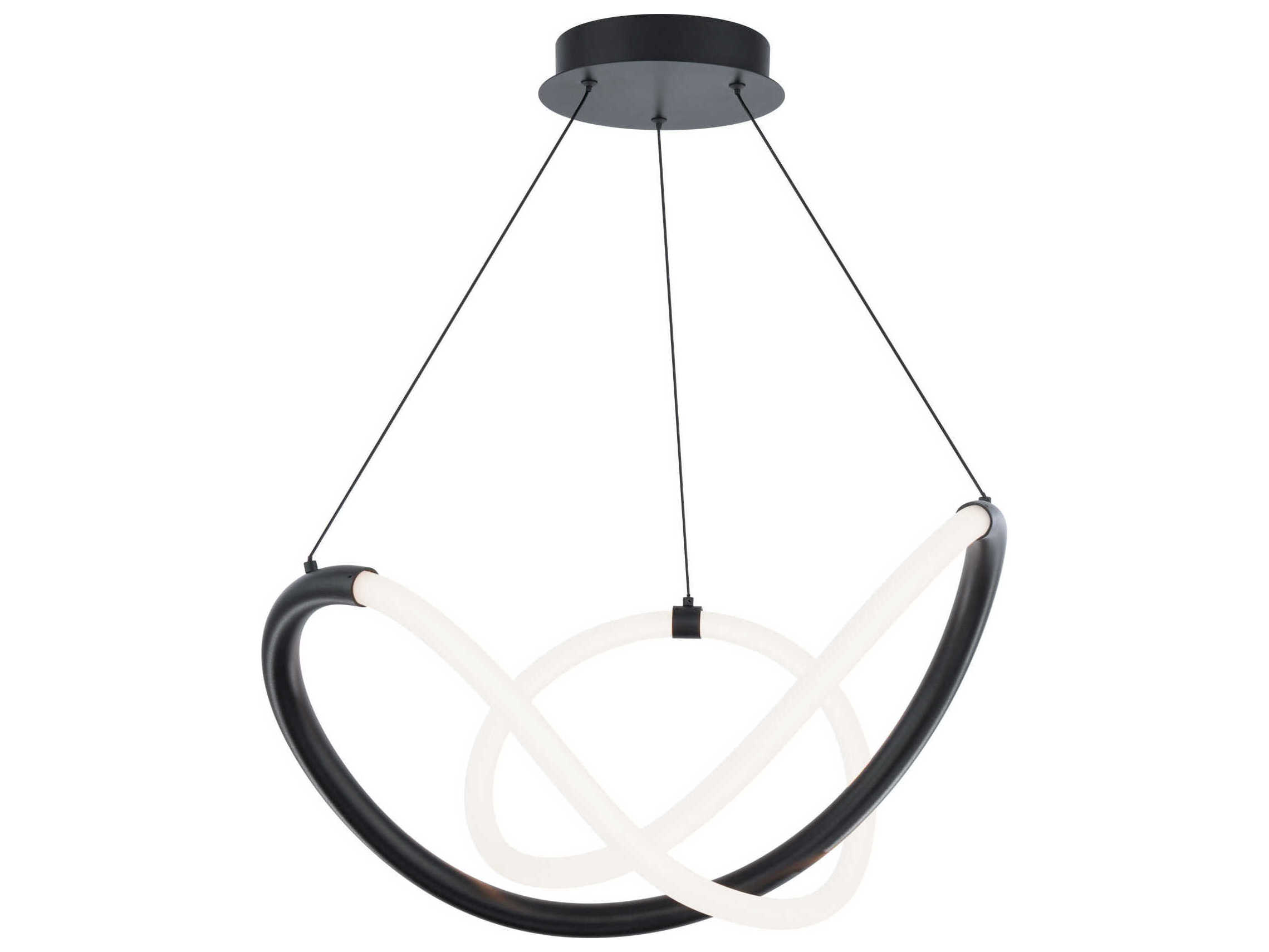 dweLED by WAC Lighting Solo 1-Light Black LED Pendant