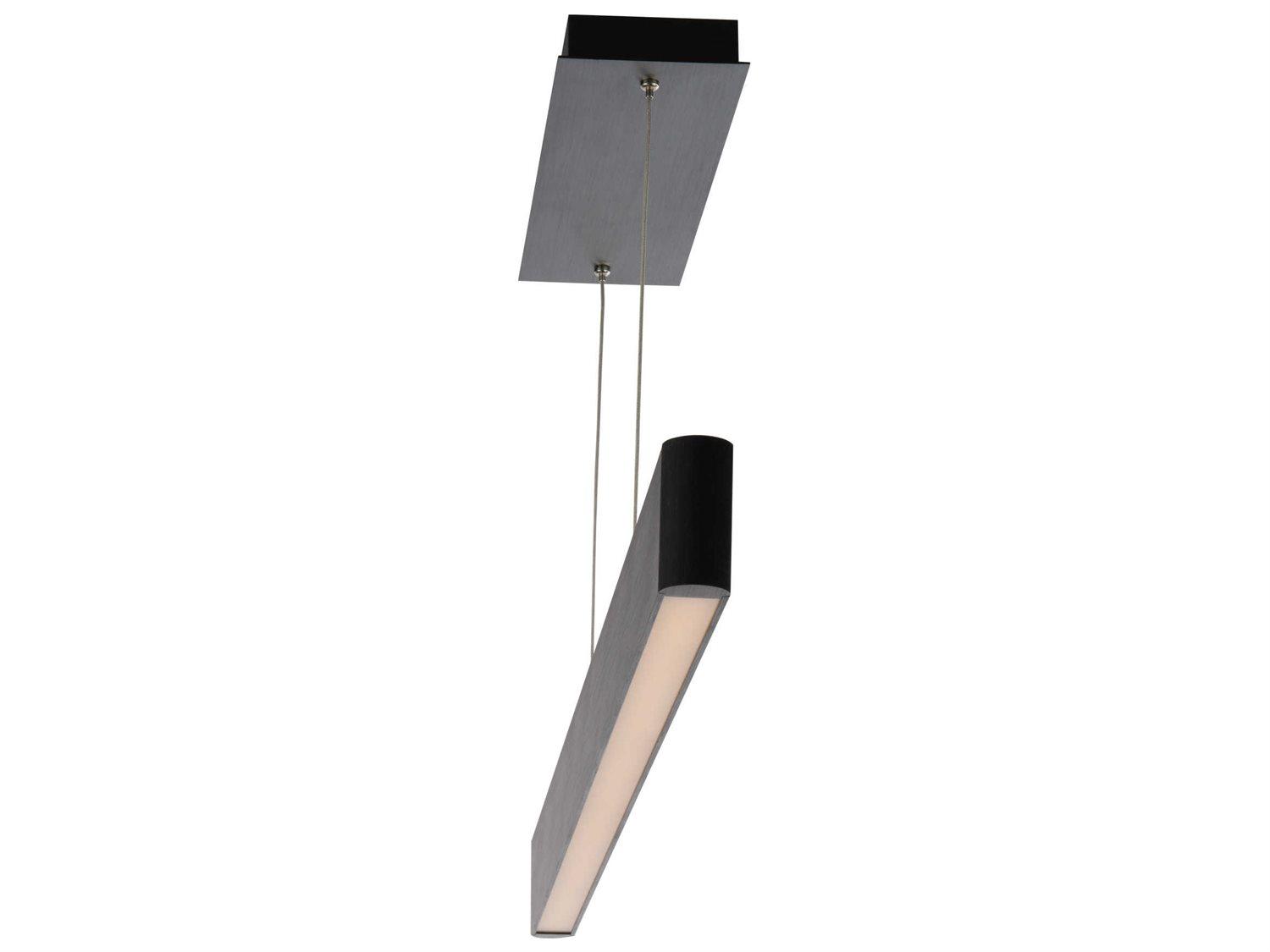 dweLED by WAC Lighting Volo 1-Light Black LED Linear Island Pendant