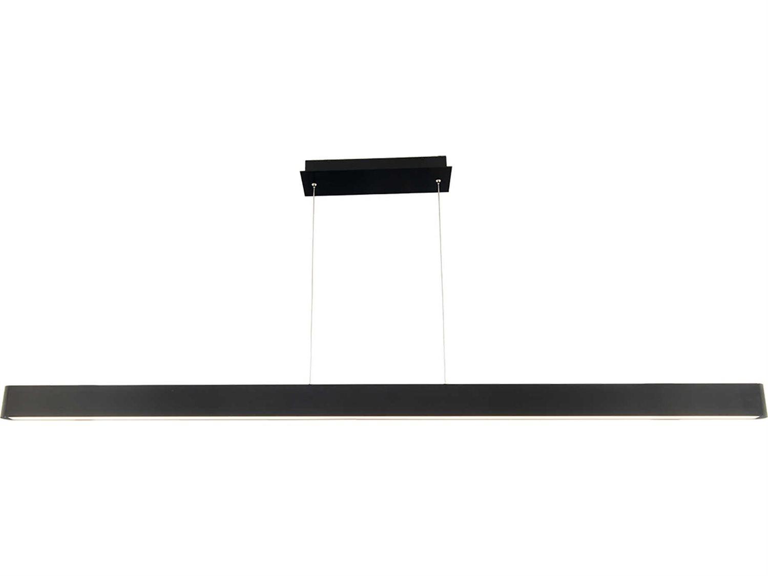dweLED by WAC Lighting Volo 1-Light Black LED Linear Island Pendant