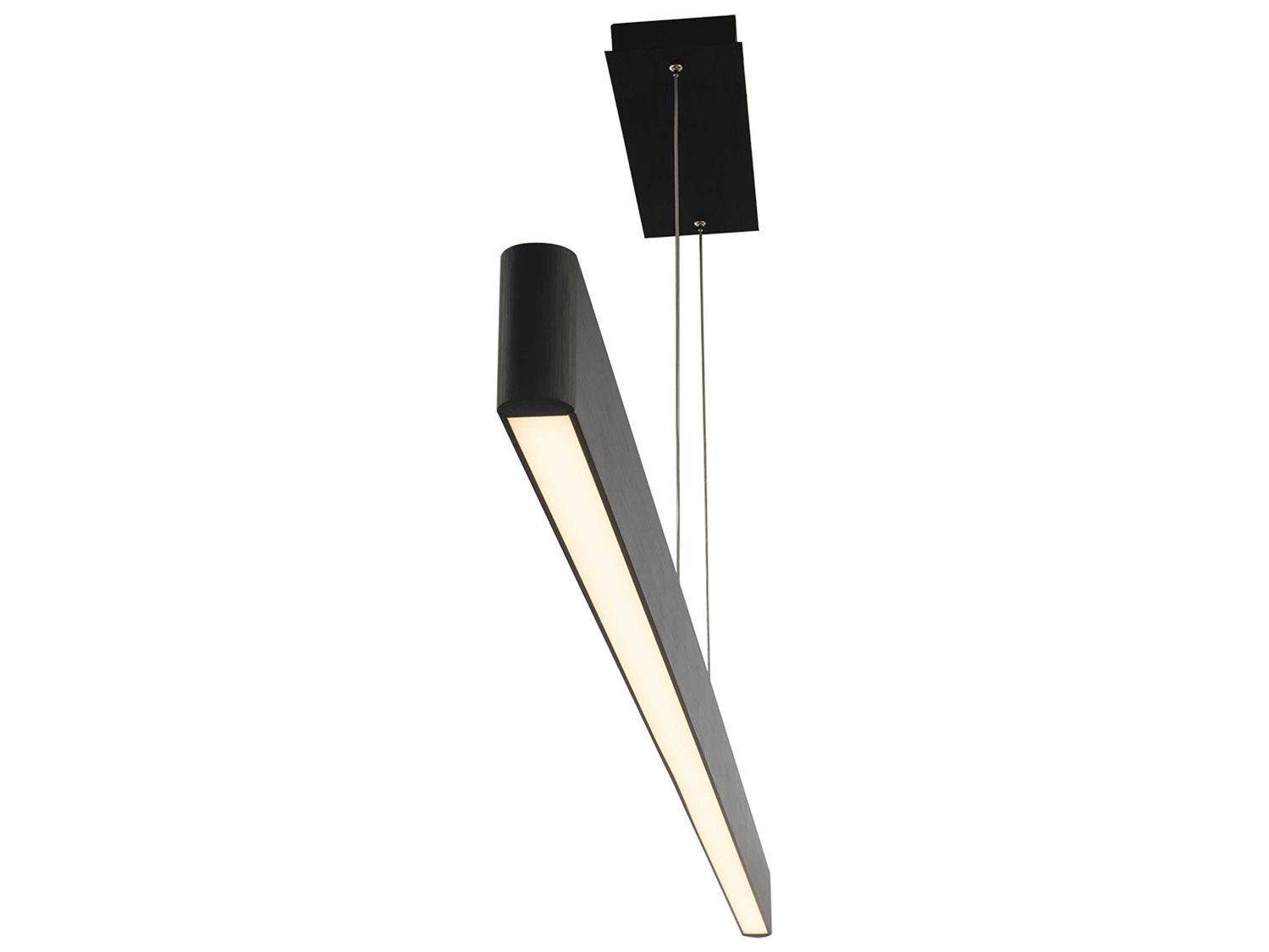 dweLED by WAC Lighting Volo 1-Light Black LED Linear Island Pendant