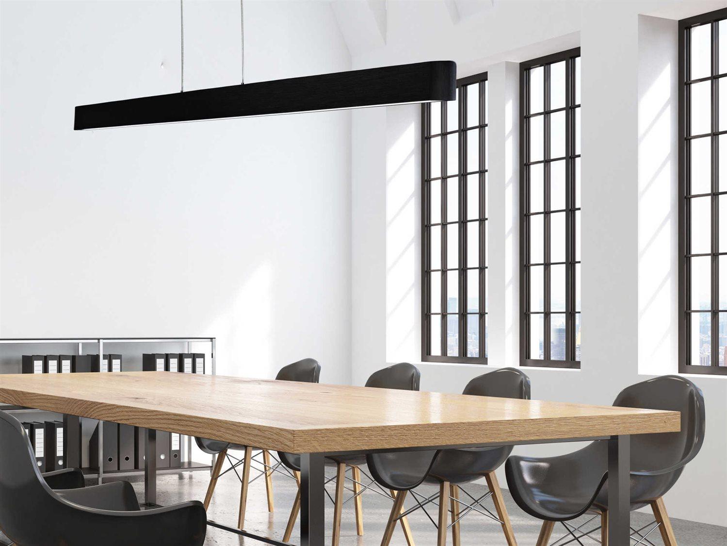 dweLED by WAC Lighting Volo 1-Light Black LED Linear Island Pendant