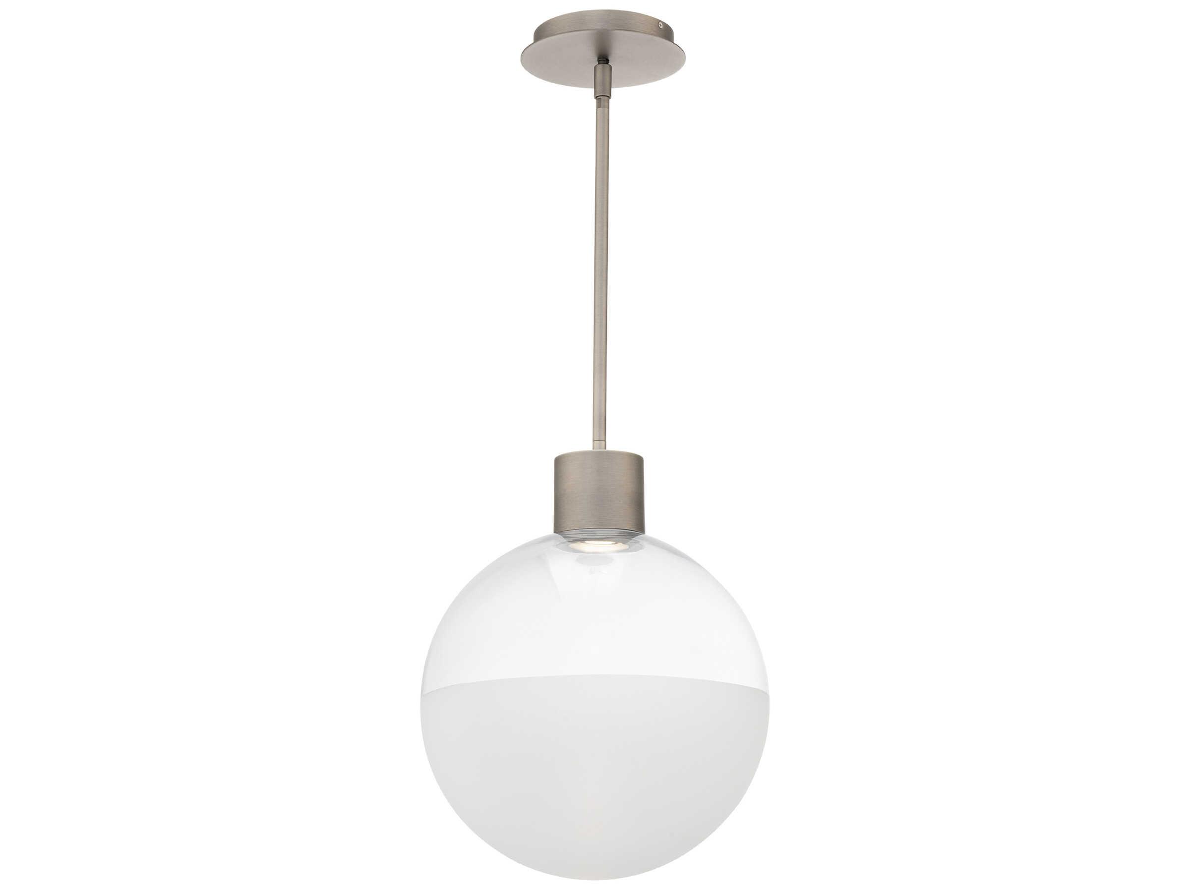 dweLED by WAC Lighting Gaze 1-Light Brushed Nickel Globe Mini Pendant