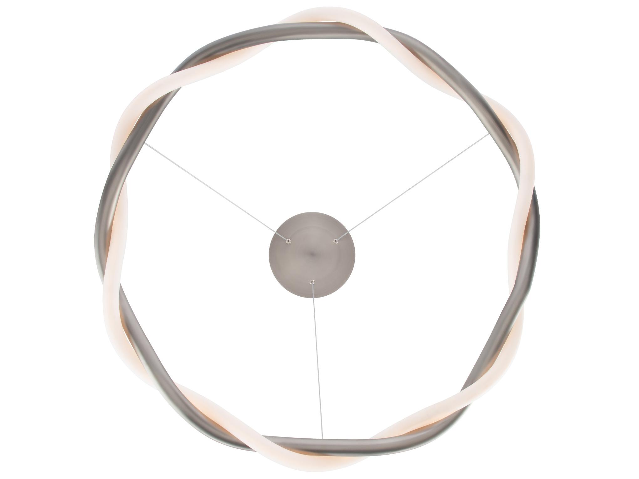 dweLED by WAC Lighting Escapade 1-Light Brushed Nickel LED Round Pendant