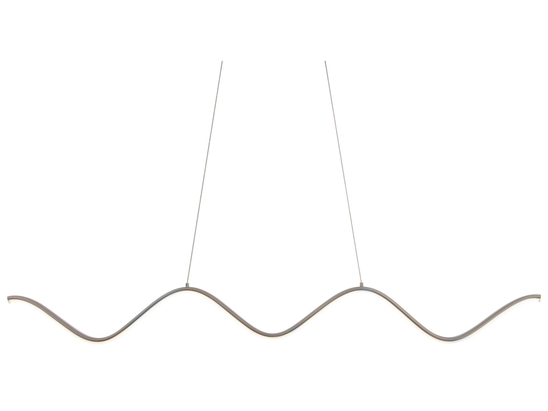 dweLED by WAC Lighting Morae 1-Light Brushed Nickel LED Linear Island Pendant