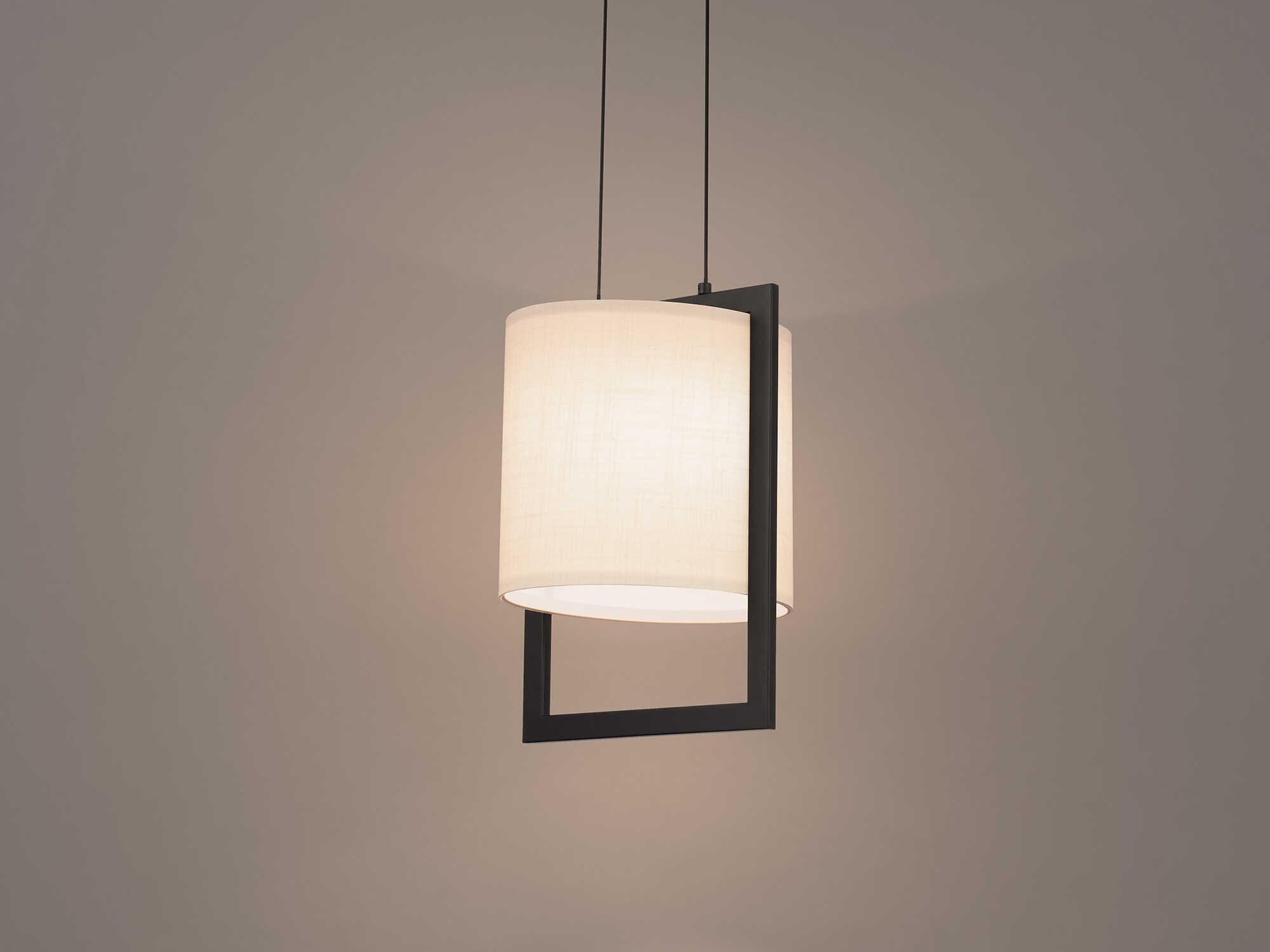 dweLED by WAC Lighting Park Avenue 1-Light Black LED Drum Mini Pendant