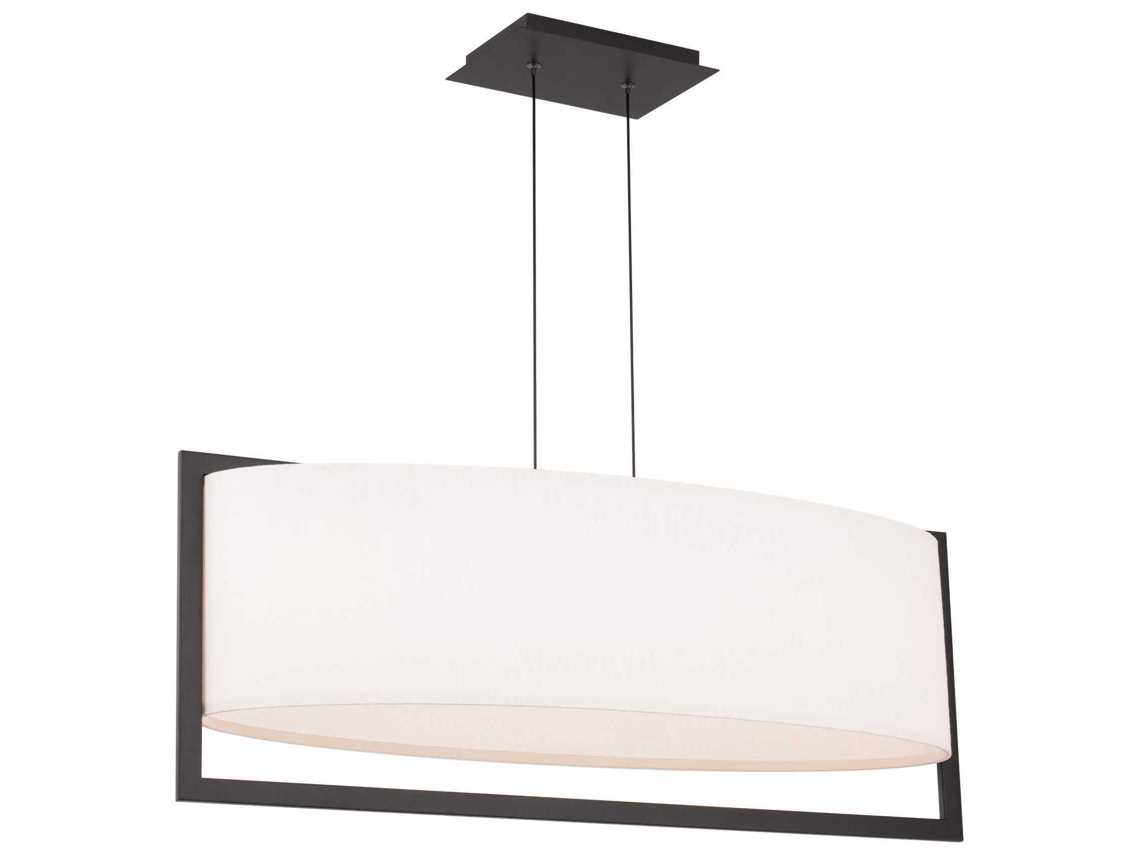 dweLED by WAC Lighting Park Avenue 1-Light Black LED Linear Island Pendant