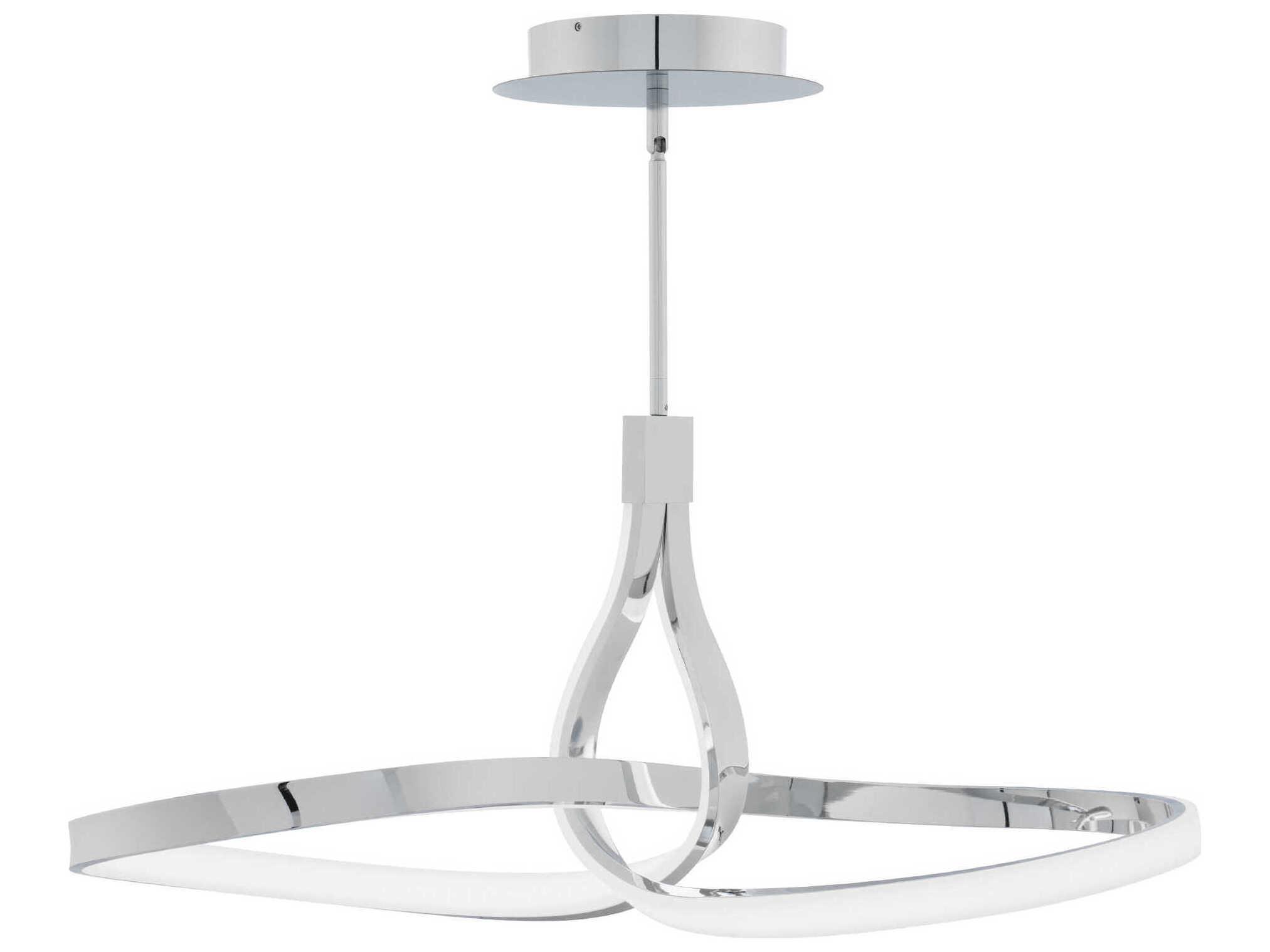 dweLED by WAC Lighting Mobius 1-Light Chrome Pendant