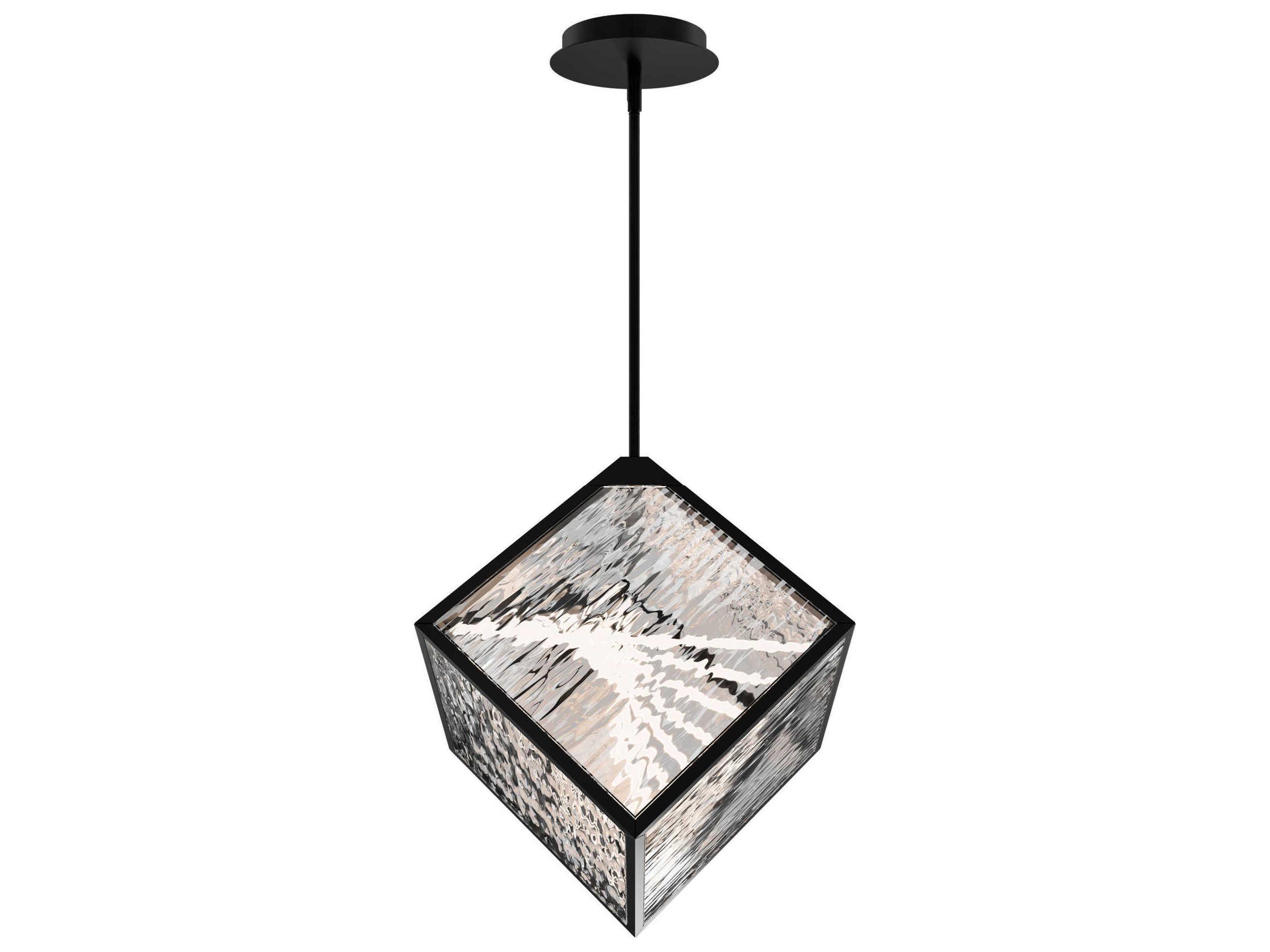 dweLED by WAC Lighting Dyce 1-Light Black Geometric Pendant