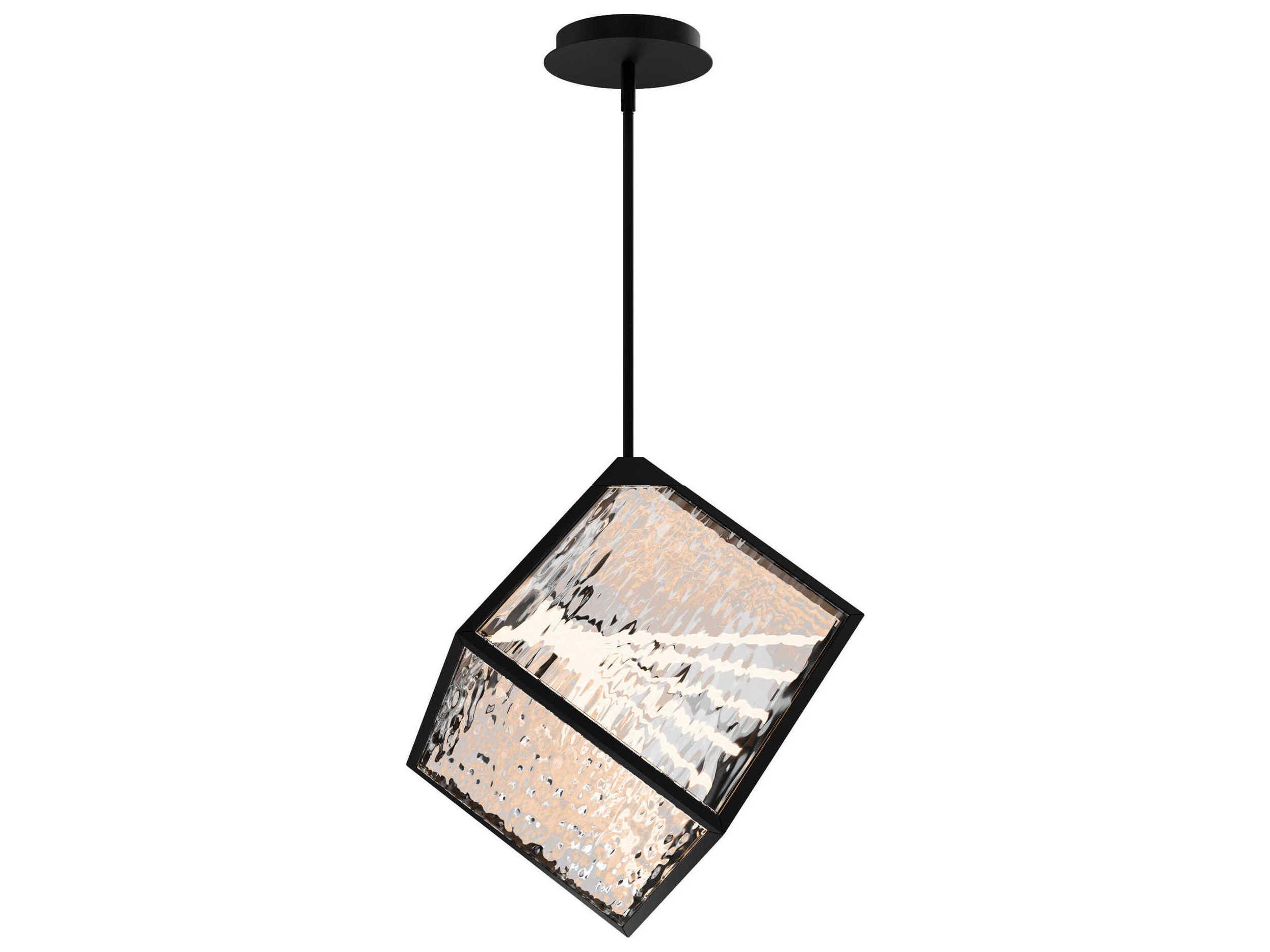 dweLED by WAC Lighting Dyce 1-Light Black Geometric Pendant