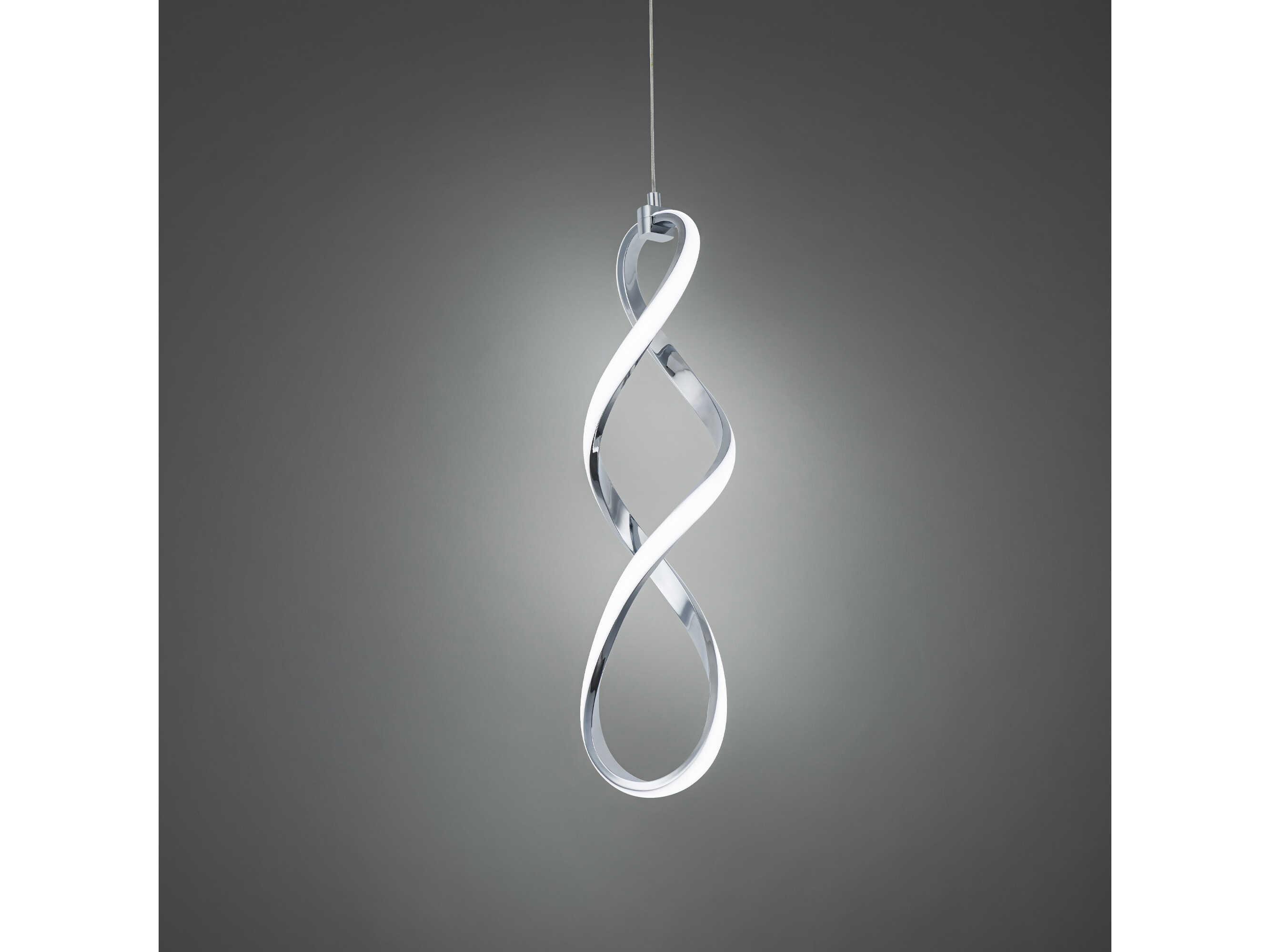 dweLED by WAC Lighting Interlace 1-Light Chrome LED Mini Pendant