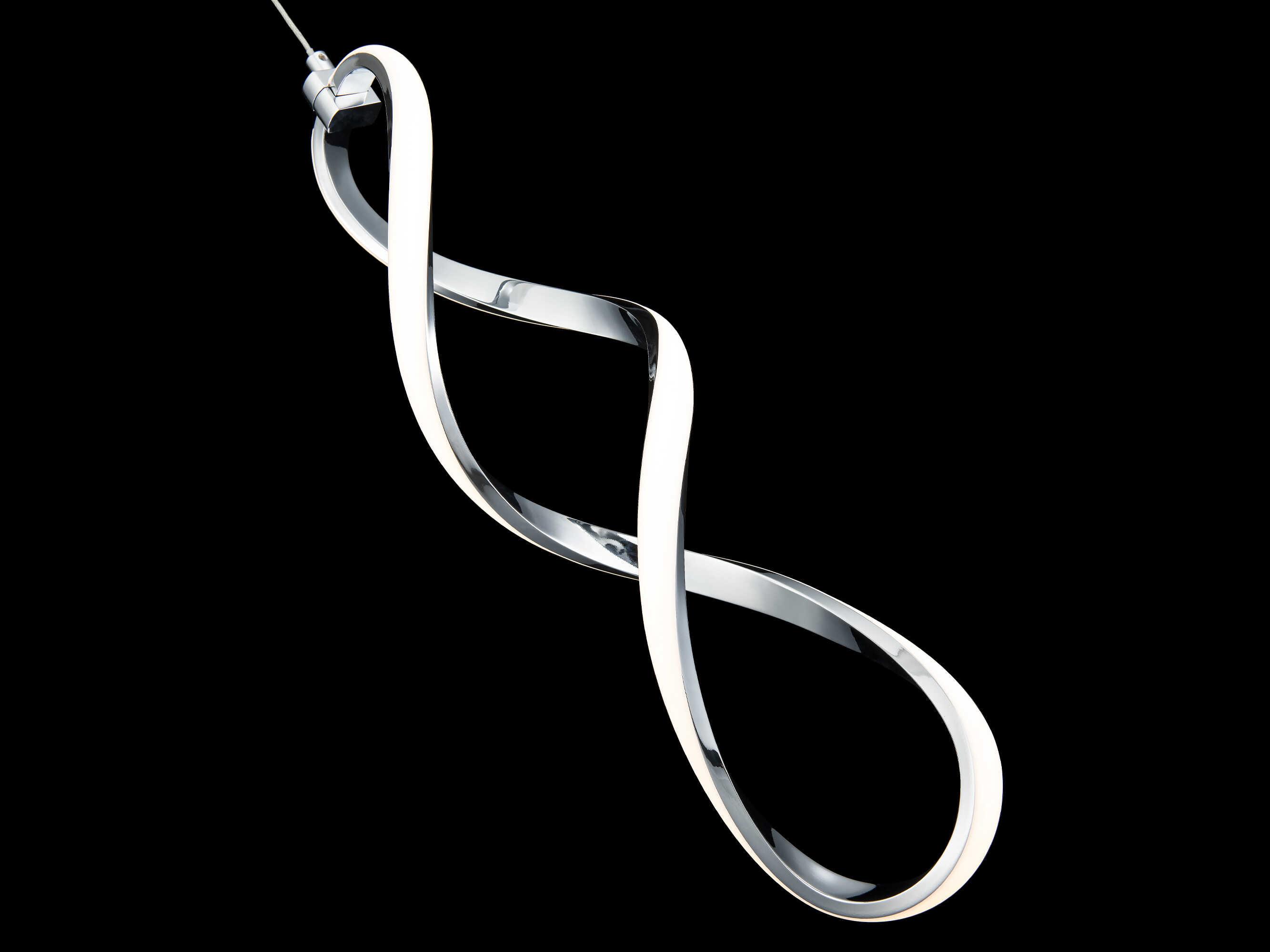 dweLED by WAC Lighting Interlace 1-Light Chrome LED Mini Pendant