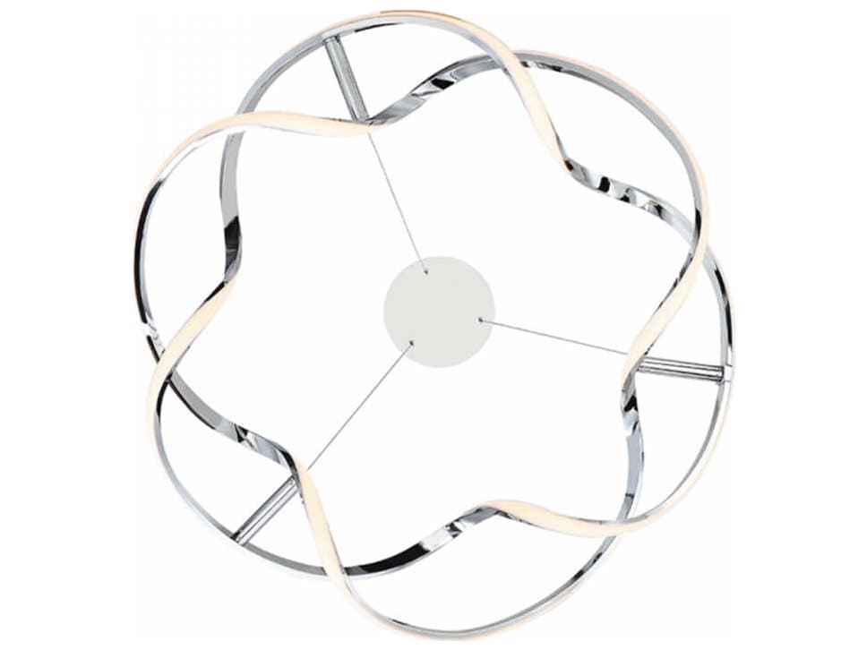 dweLED by WAC Lighting Interlace 1-Light Chrome LED Pendant