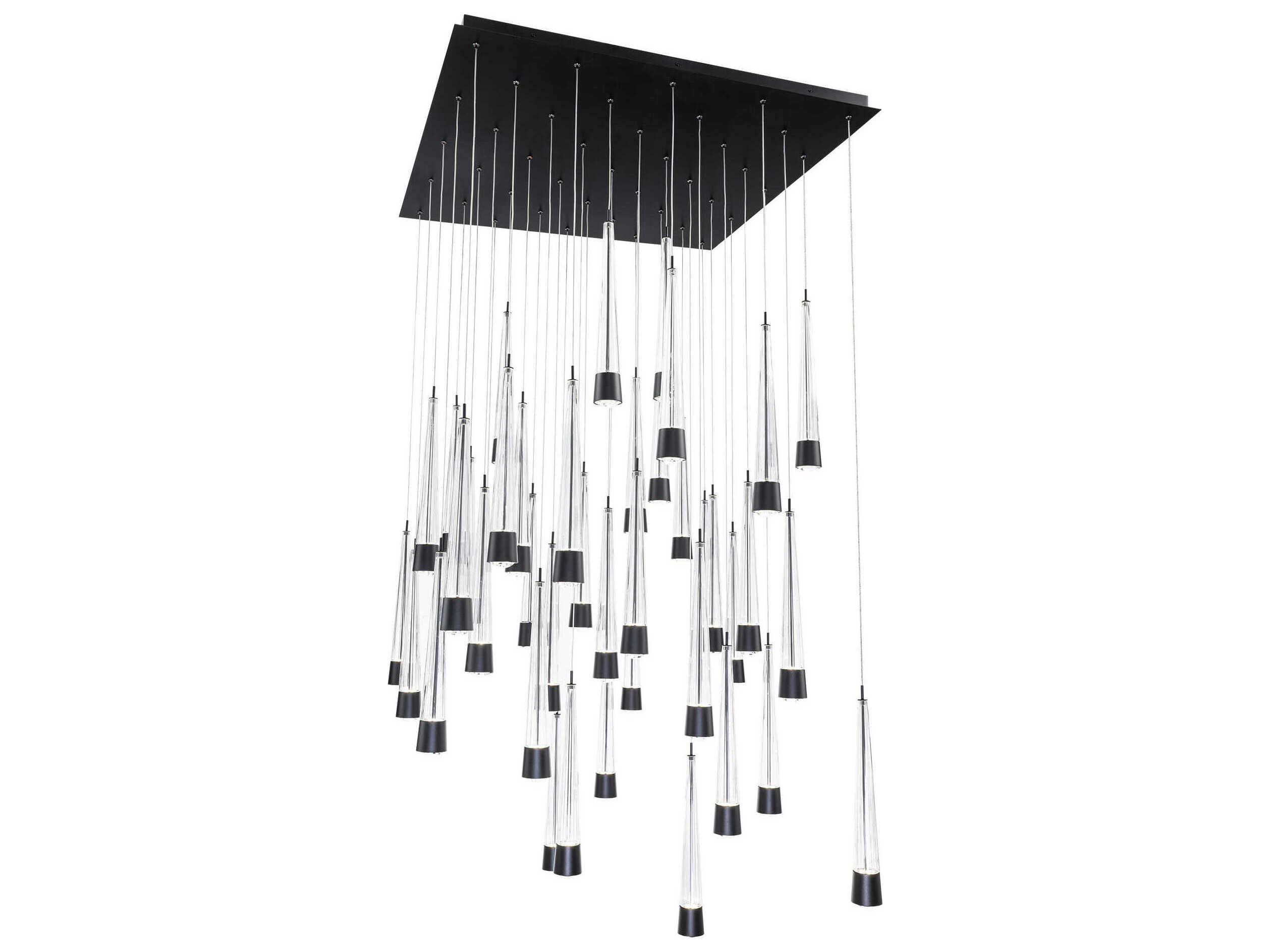 dweLED by WAC Lighting Quill 41-Light Black Linear Pendant