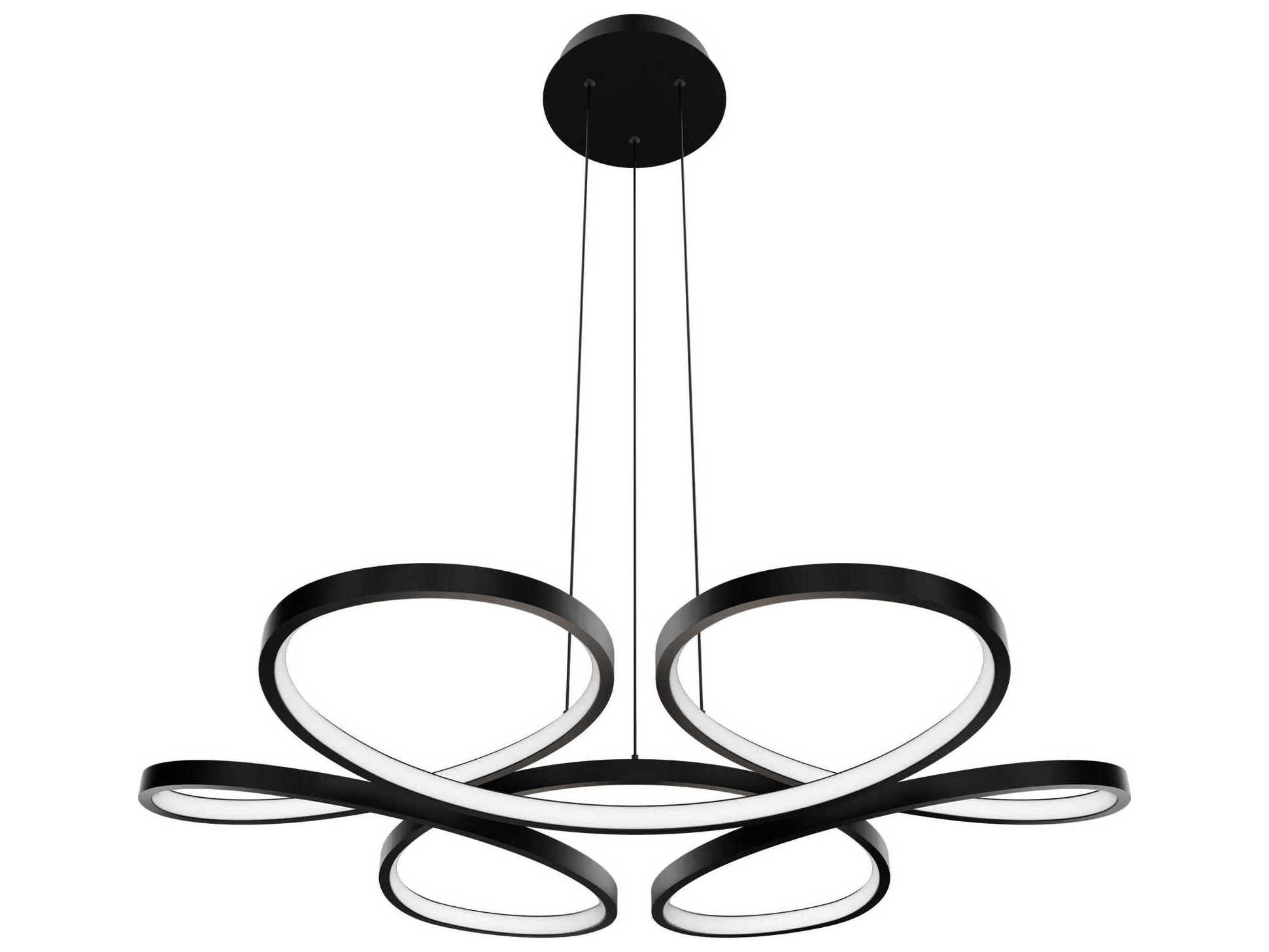 dweLED by WAC Lighting Klover 1-Light Black Pendant