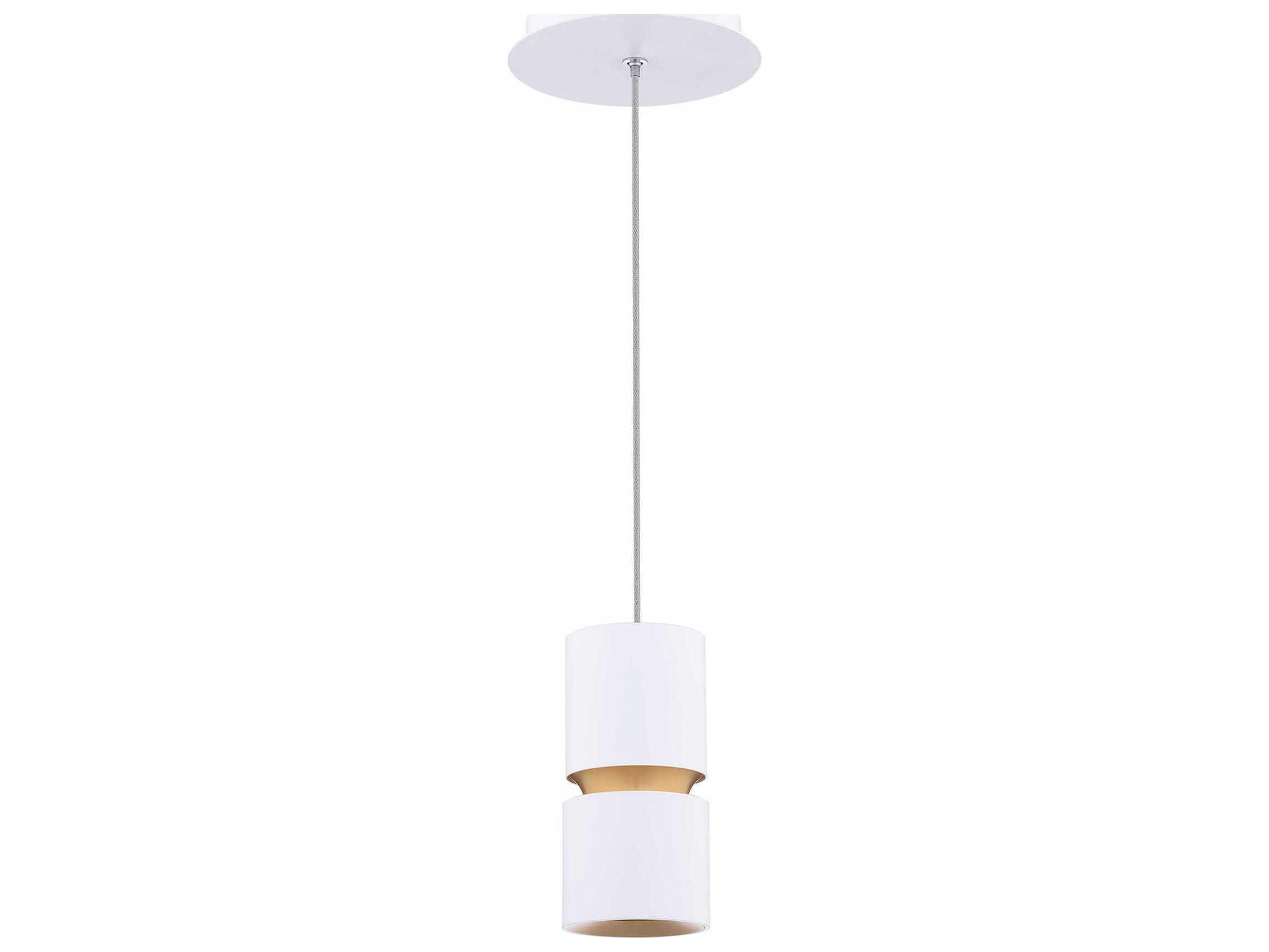 dweLED by WAC Lighting Pedistal 1-Light White Linear Mini Pendant