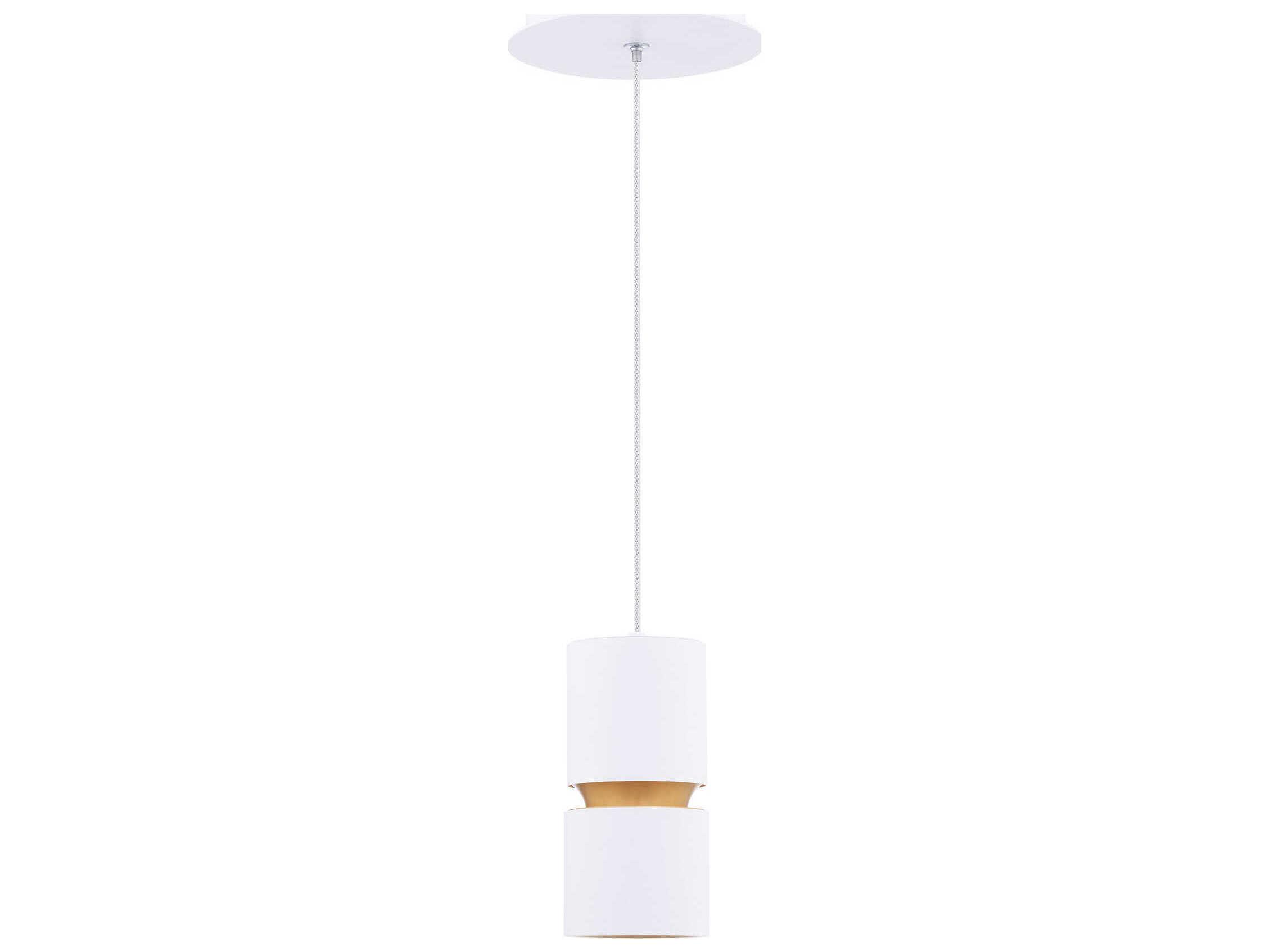 dweLED by WAC Lighting Pedistal 1-Light White Linear Mini Pendant