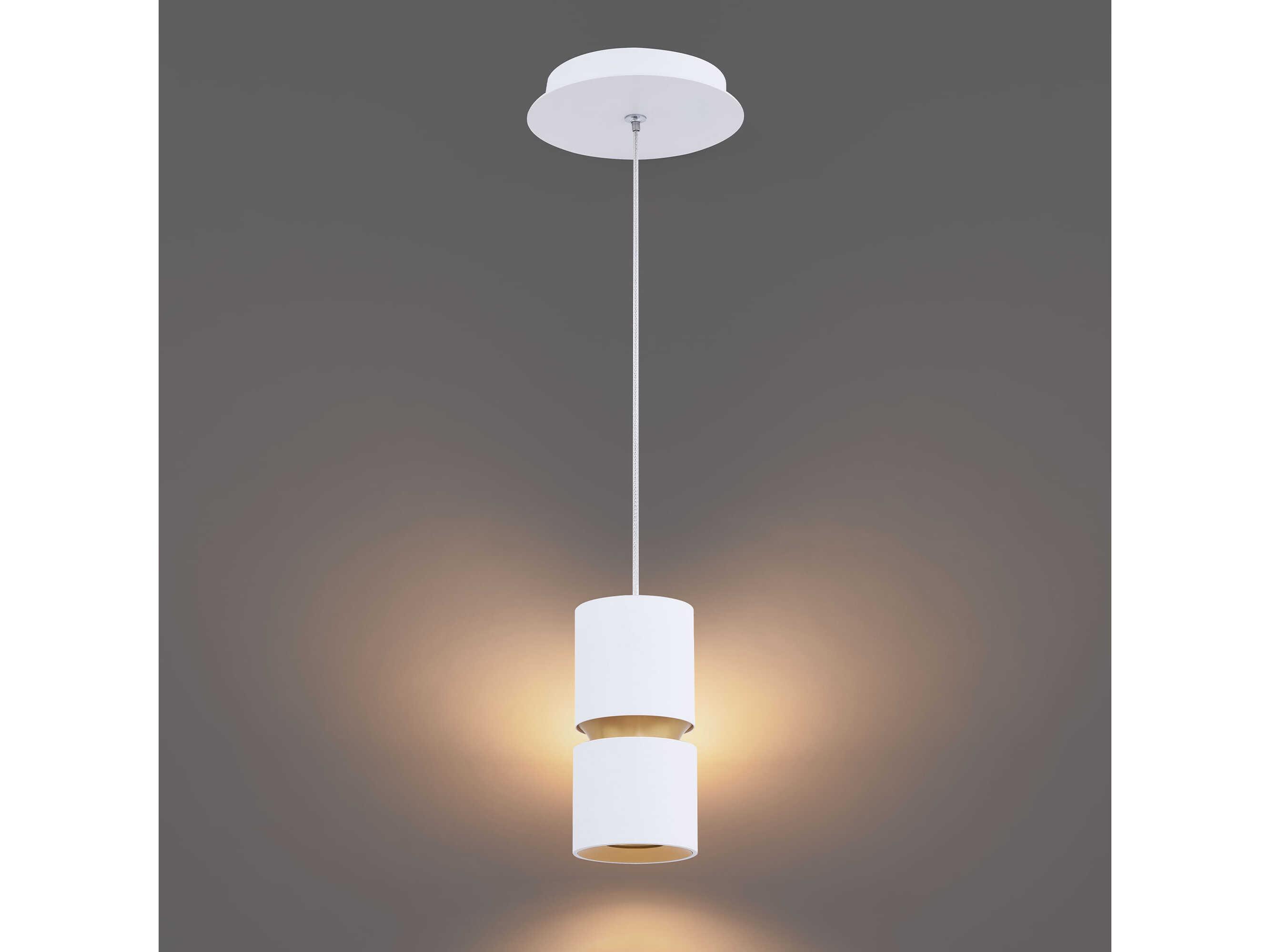 dweLED by WAC Lighting Pedistal 1-Light White Linear Mini Pendant