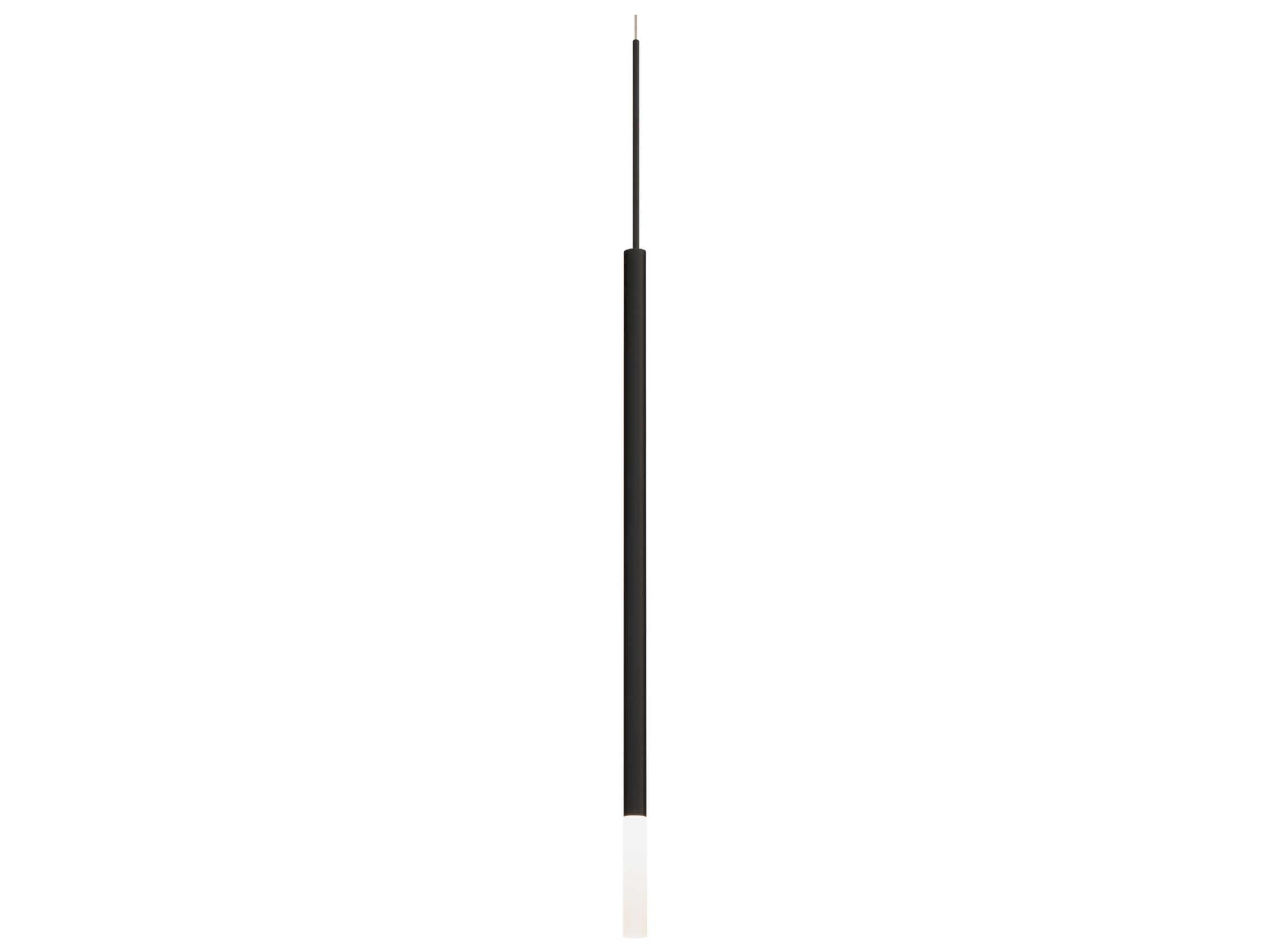 dweLED by WAC Lighting Viggo 1-Light Black Cylinder Linear Mini Pendant