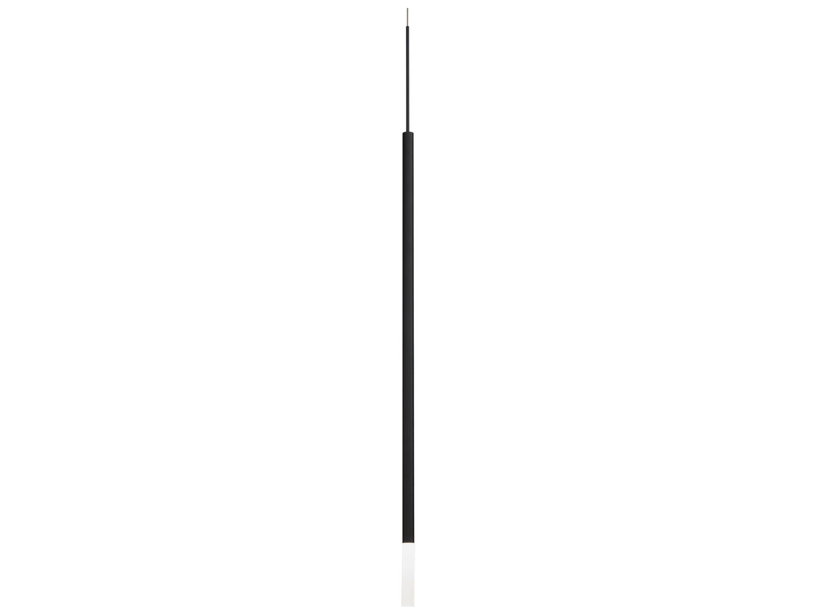 dweLED by WAC Lighting Viggo 1-Light Black Cylinder Linear Mini Pendant