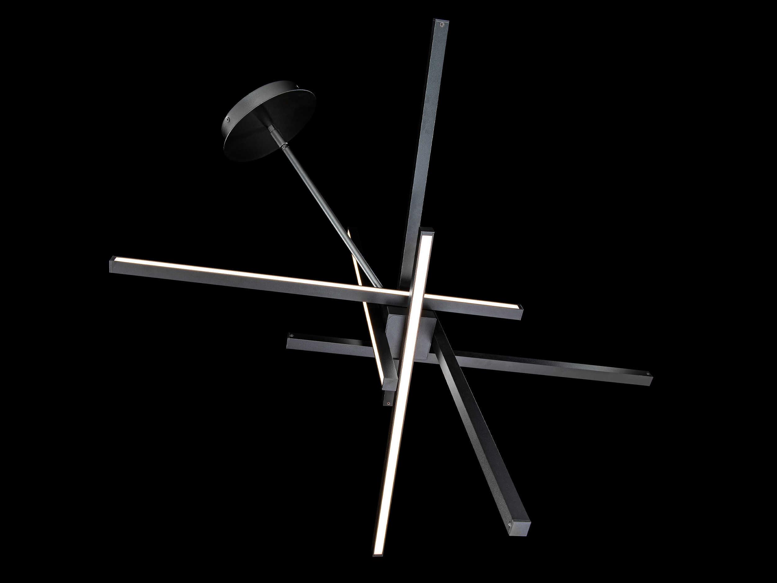 dweLED by WAC Lighting Parallax 1-Light Black LED Sputnik Pendant