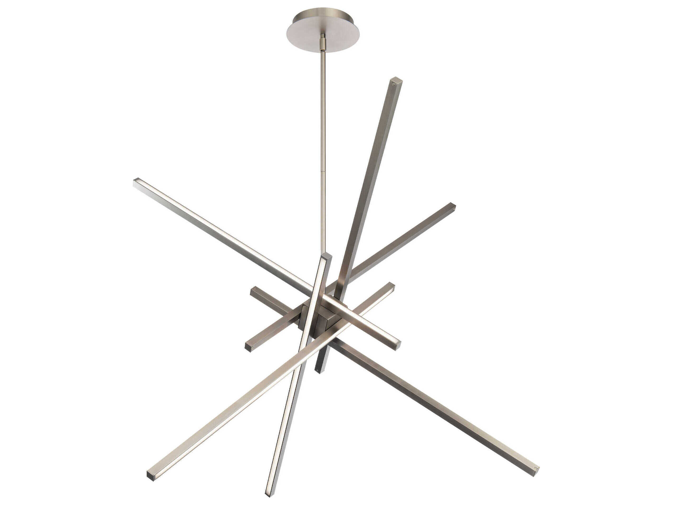 dweLED by WAC Lighting Parallax 1-Light Brushed Nickel LED Sputnik Pendant