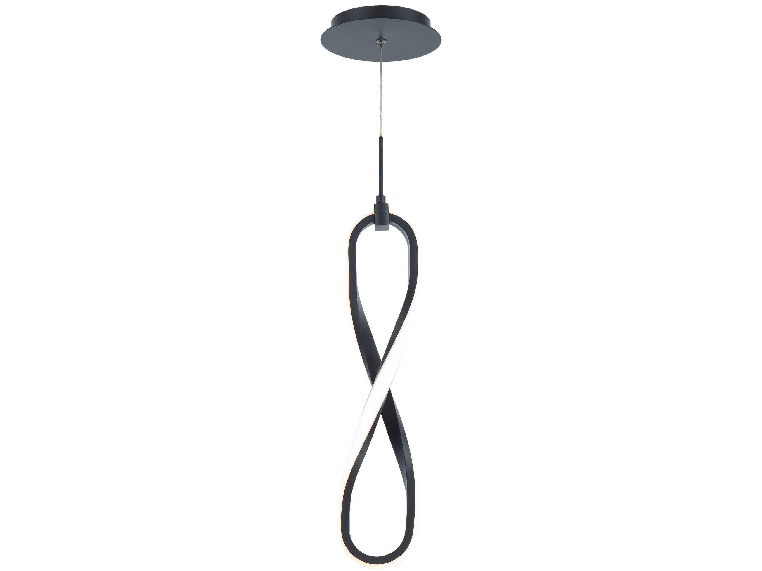 dweLED by WAC Lighting Marise 1-Light Black LED Mini Pendant