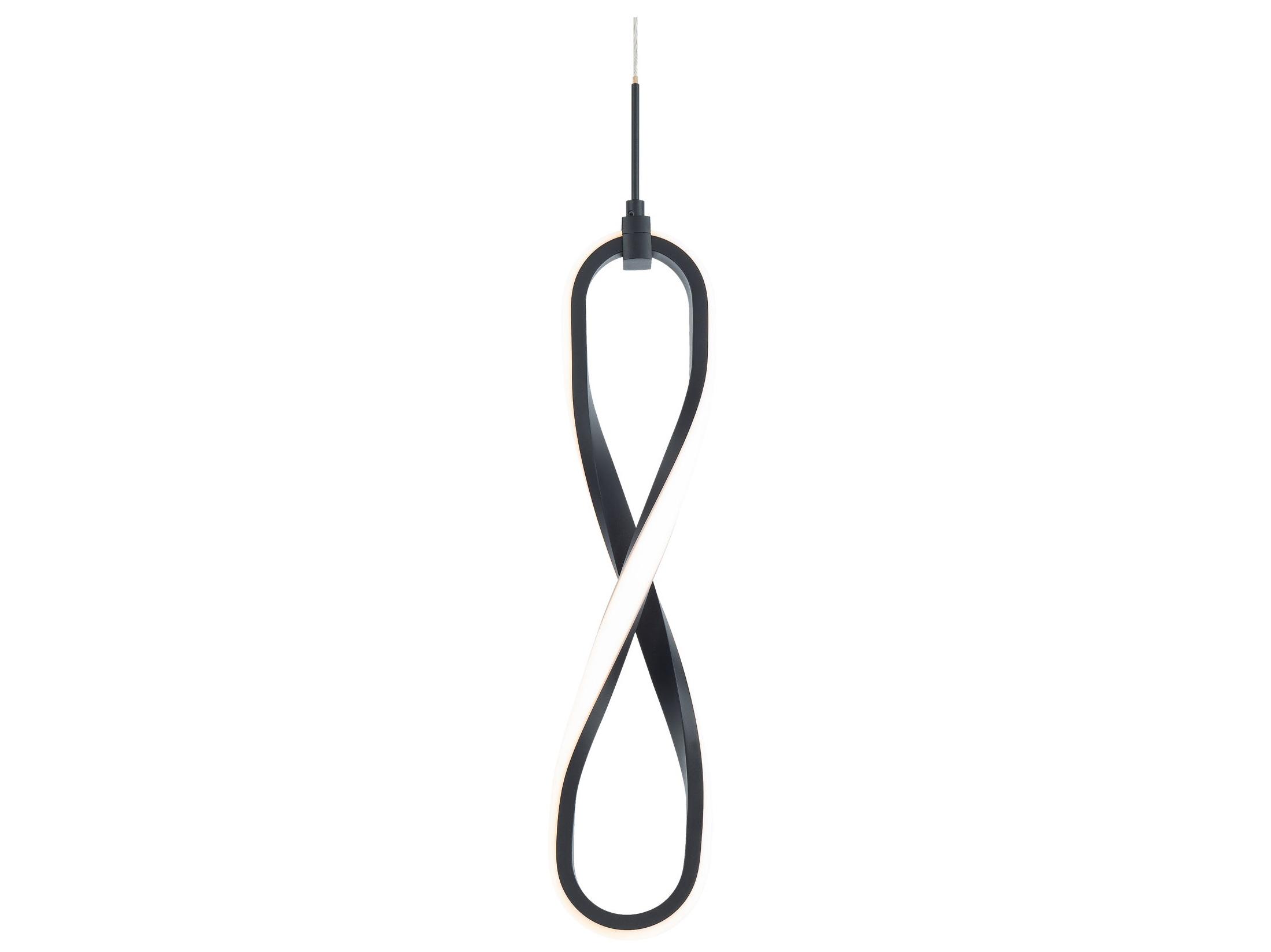 dweLED by WAC Lighting Marise 1-Light Black LED Mini Pendant