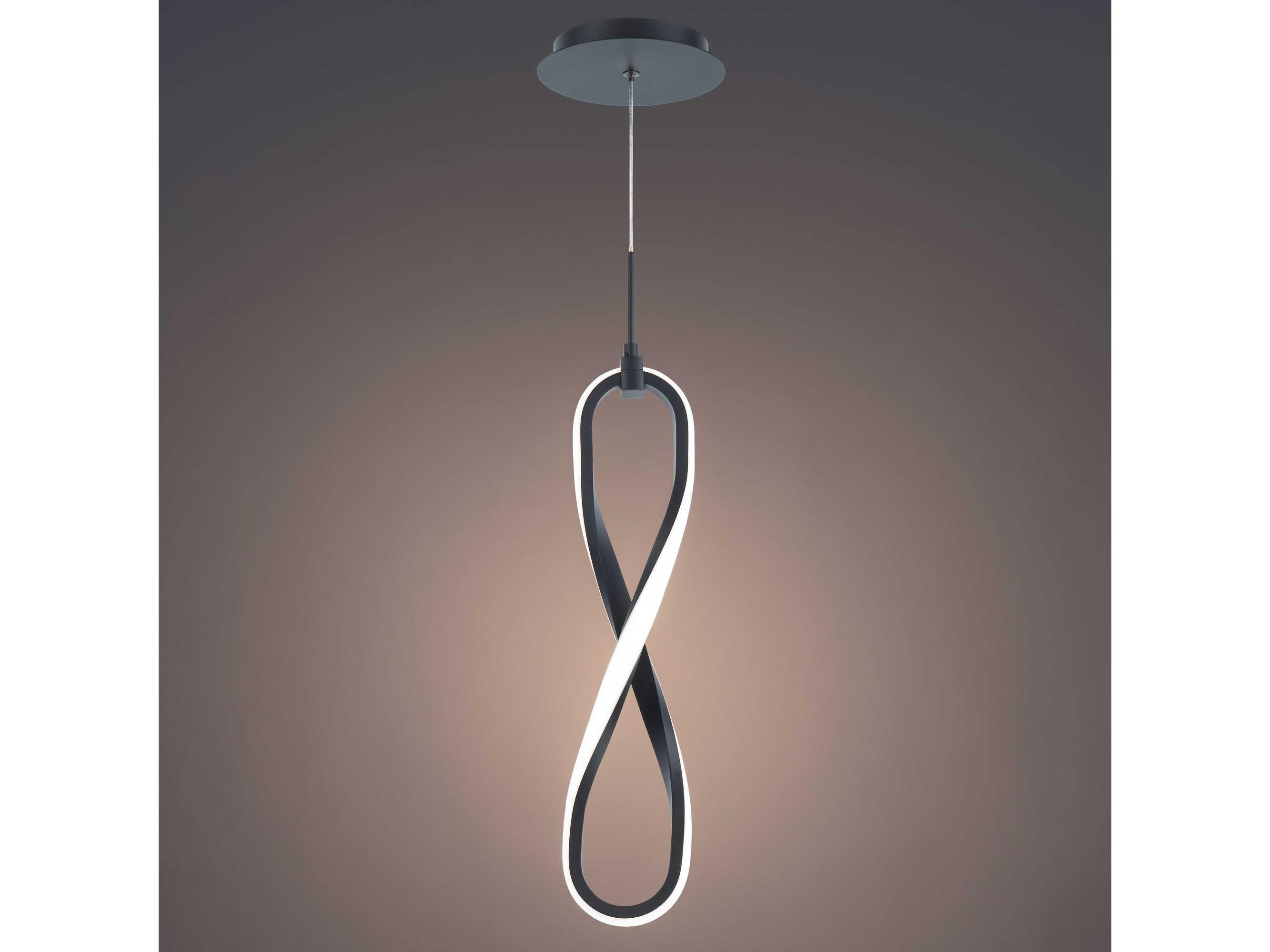 dweLED by WAC Lighting Marise 1-Light Black LED Mini Pendant