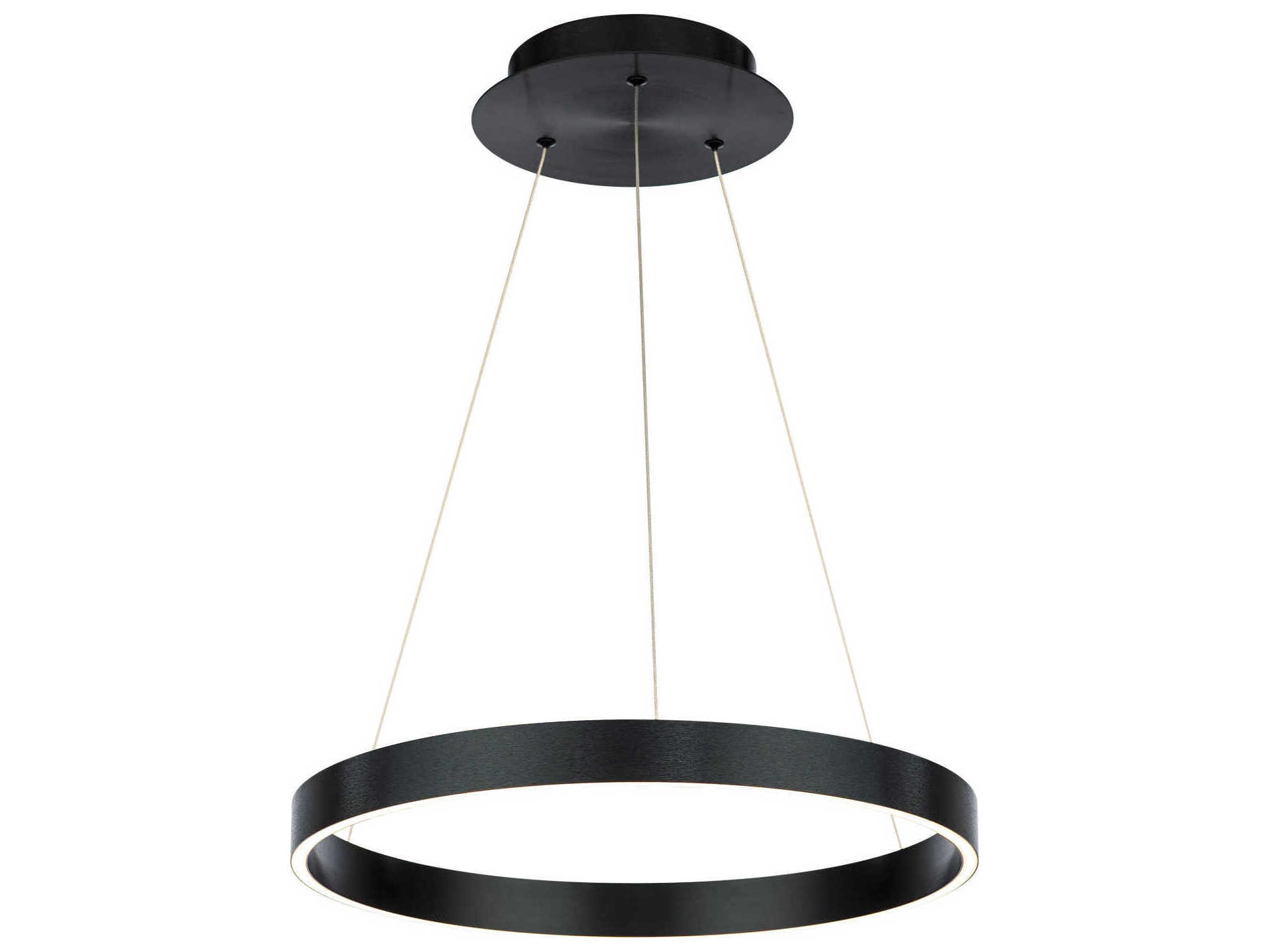 dweLED by WAC Lighting Sirius 1-Light Black LED Round Pendant