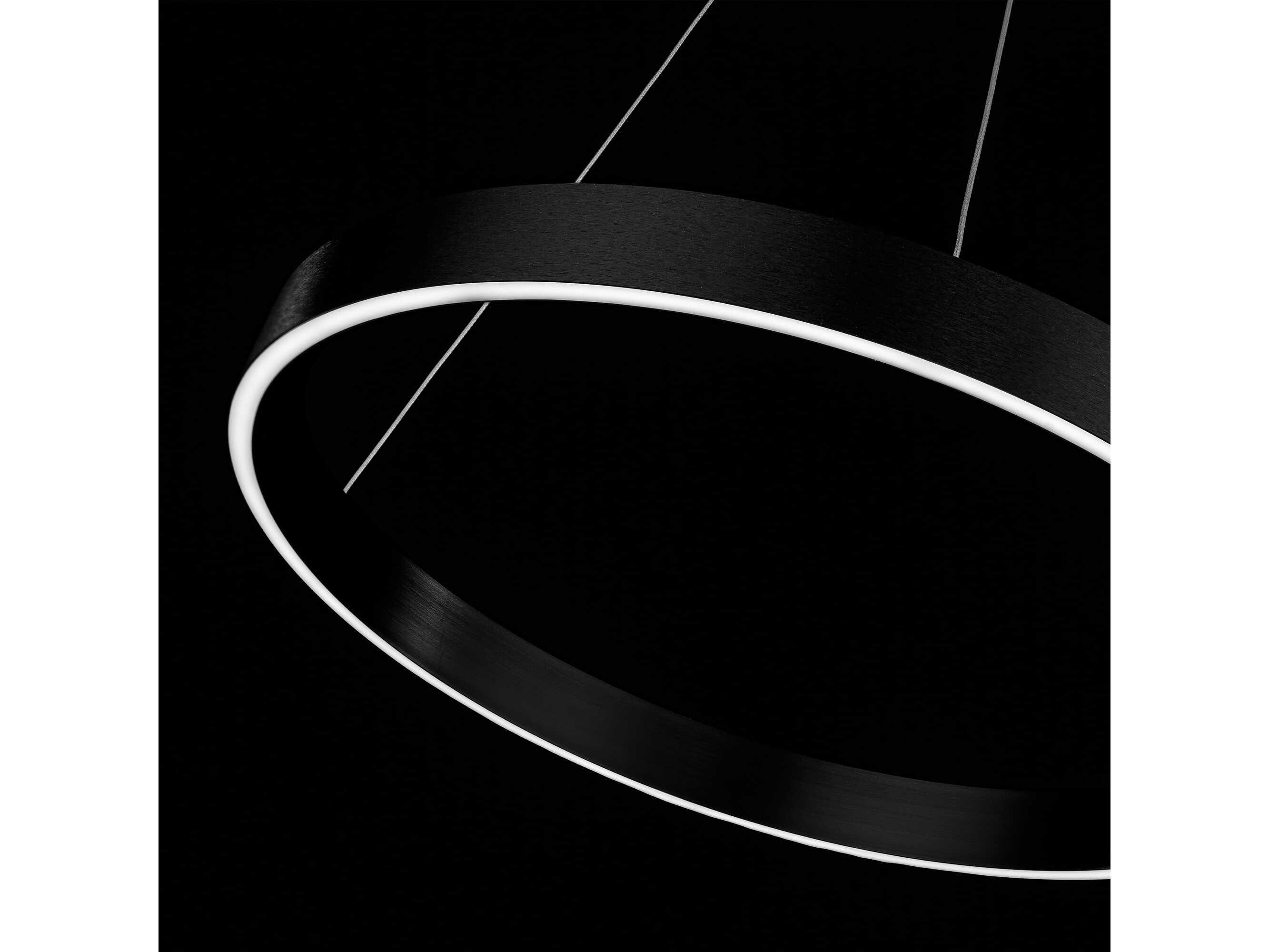 dweLED by WAC Lighting Sirius 1-Light Black LED Round Pendant