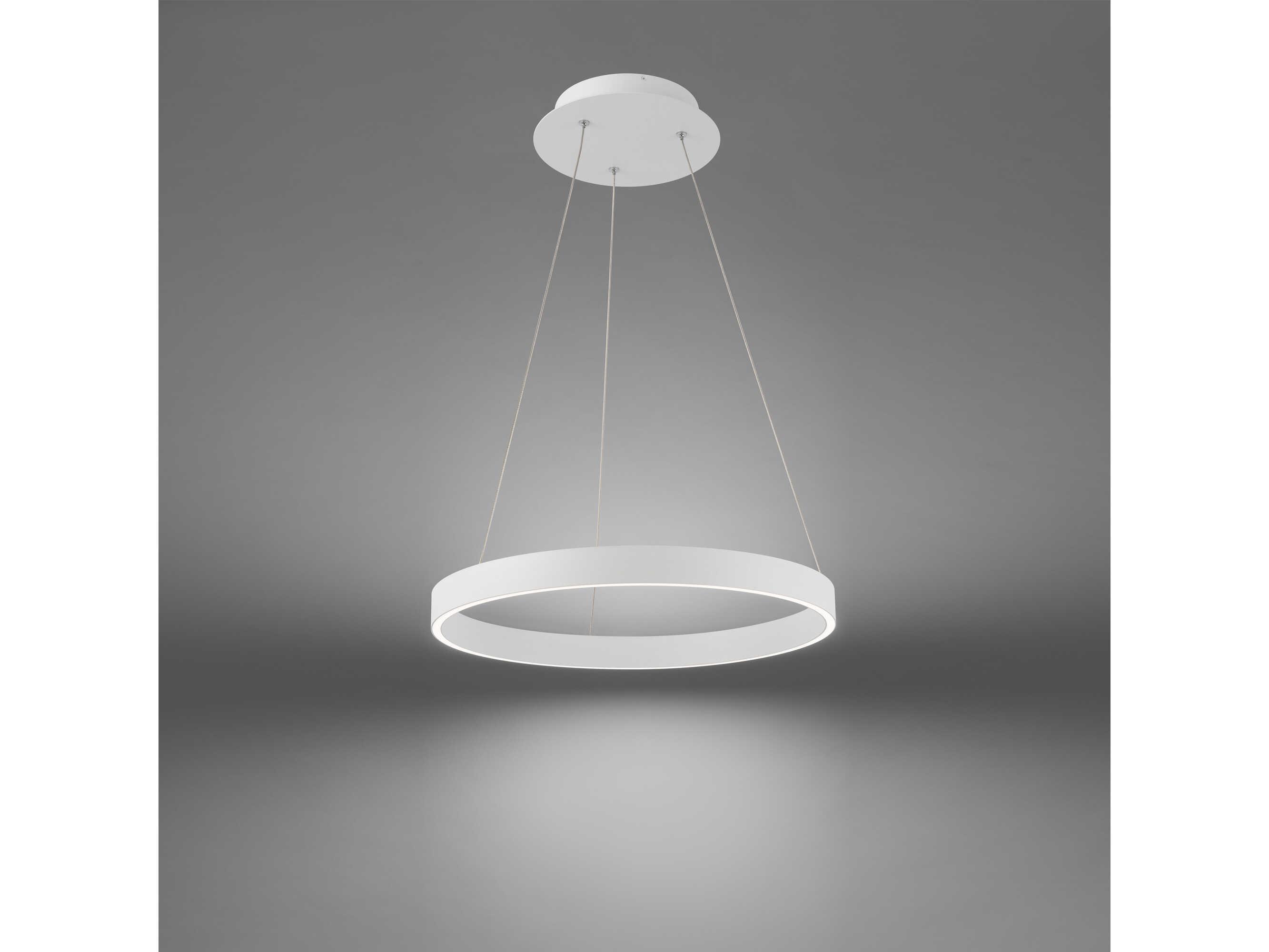 dweLED by WAC Lighting Sirius 1-Light White LED Round Pendant
