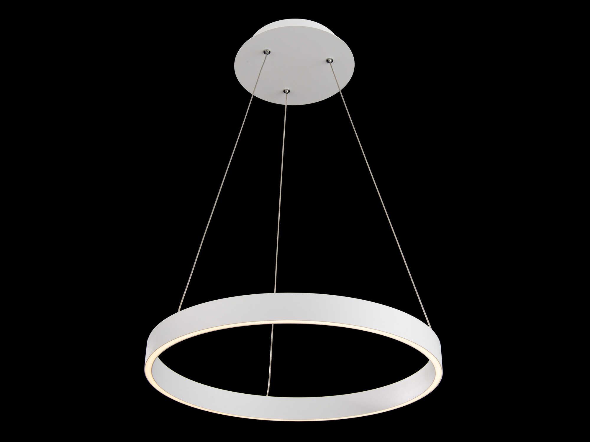 dweLED by WAC Lighting Sirius 1-Light White LED Round Pendant