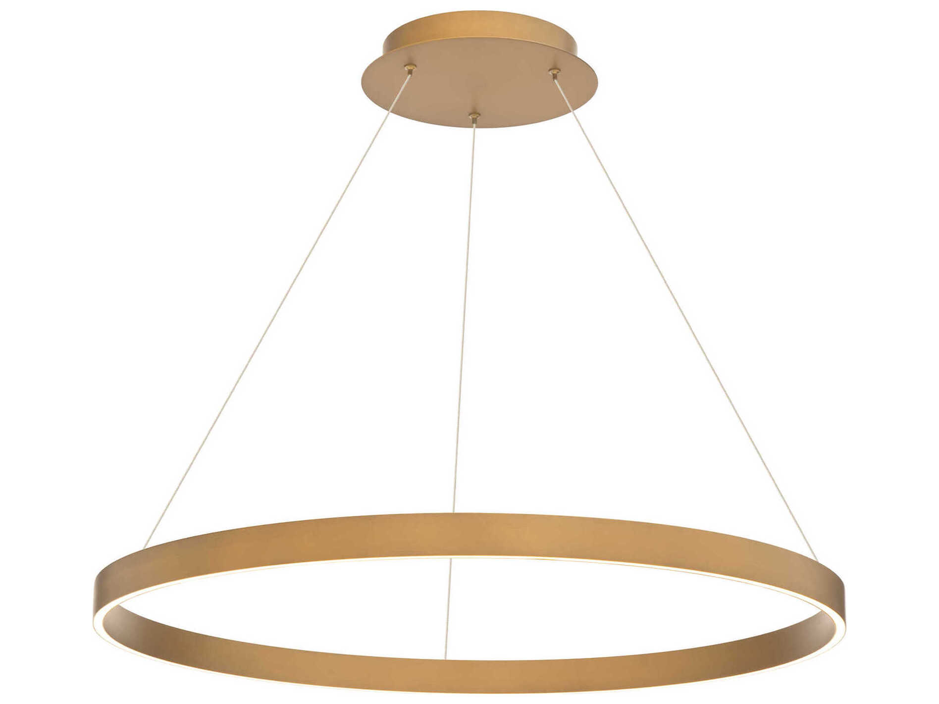 dweLED by WAC Lighting Sirius 1-Light Aged Brass Round Pendant