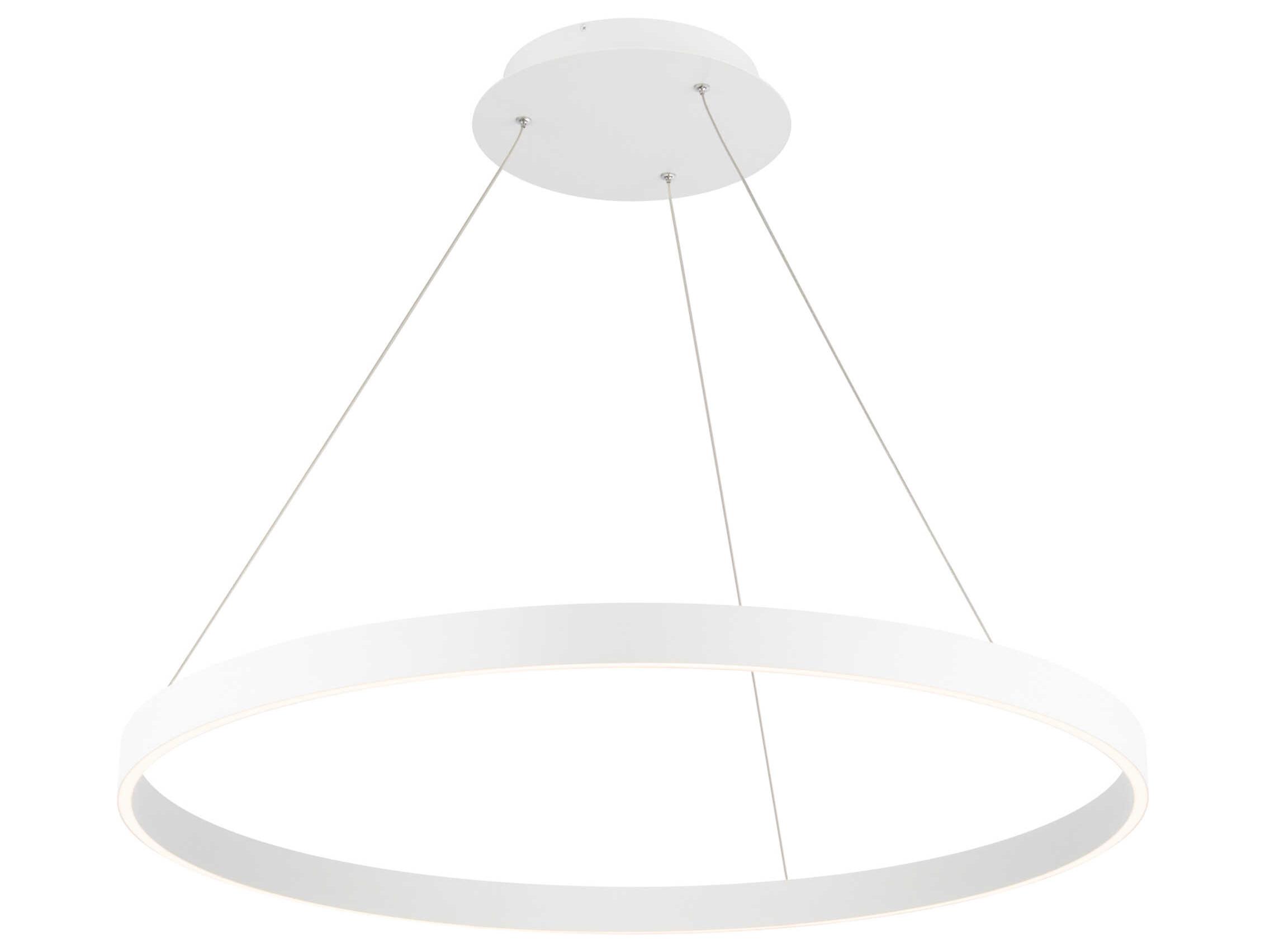 dweLED by WAC Lighting Sirius 1-Light White LED Round Pendant