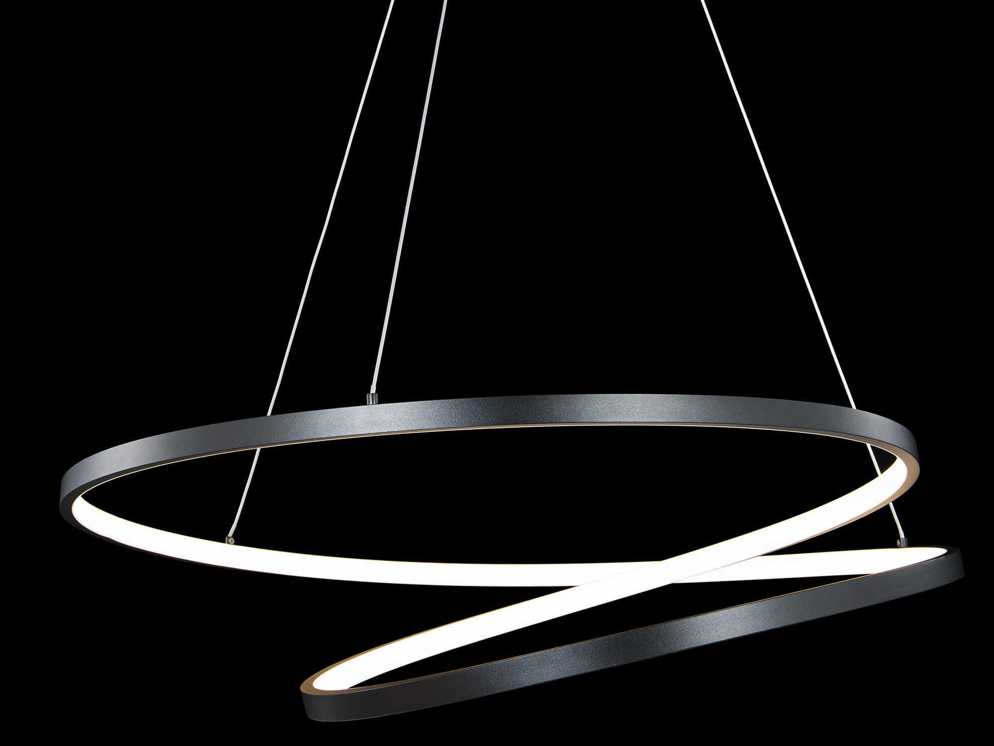 dweLED by WAC Lighting Marques 1-Light Black LED Round Pendant
