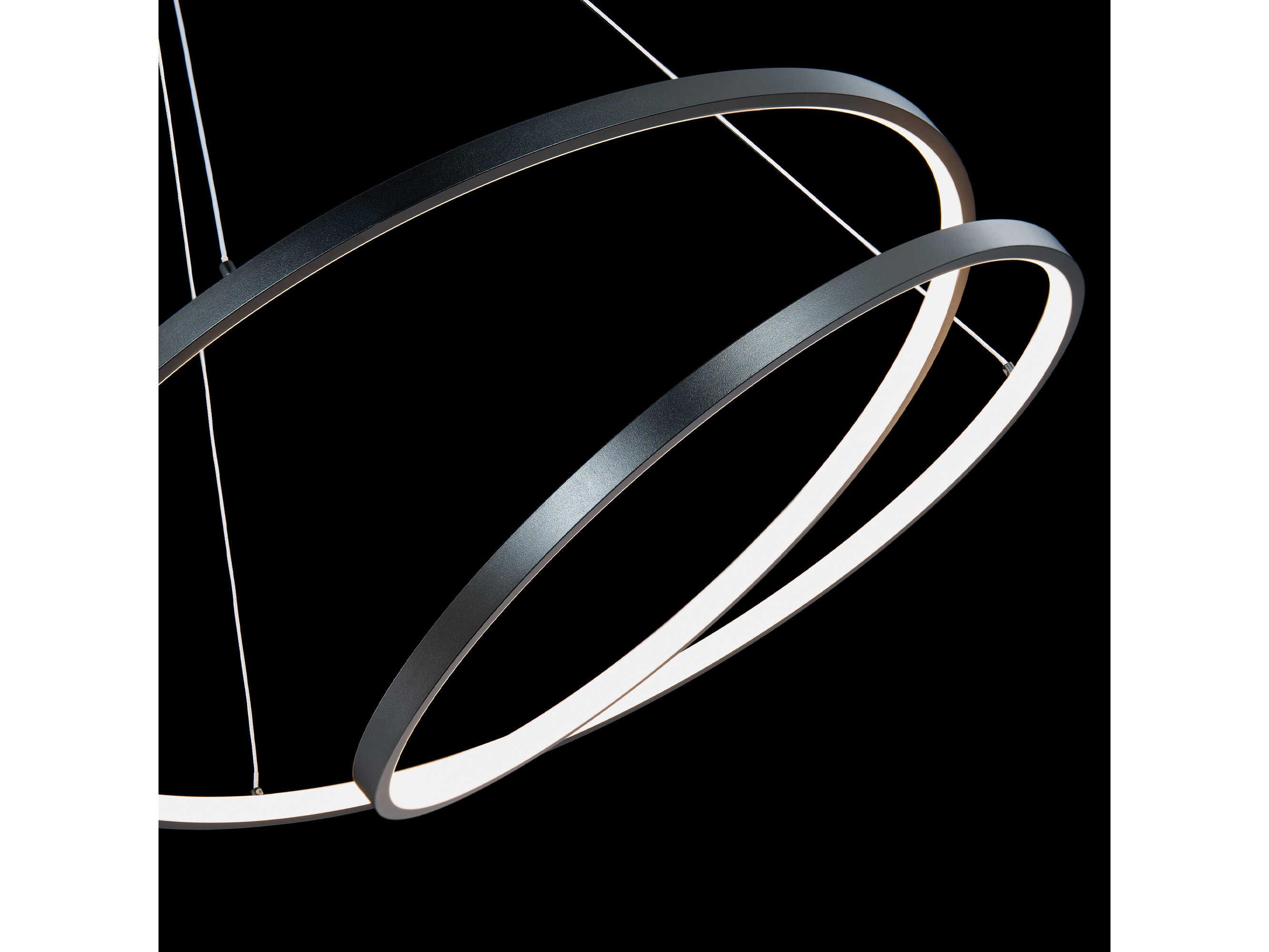 dweLED by WAC Lighting Marques 1-Light Black LED Round Pendant