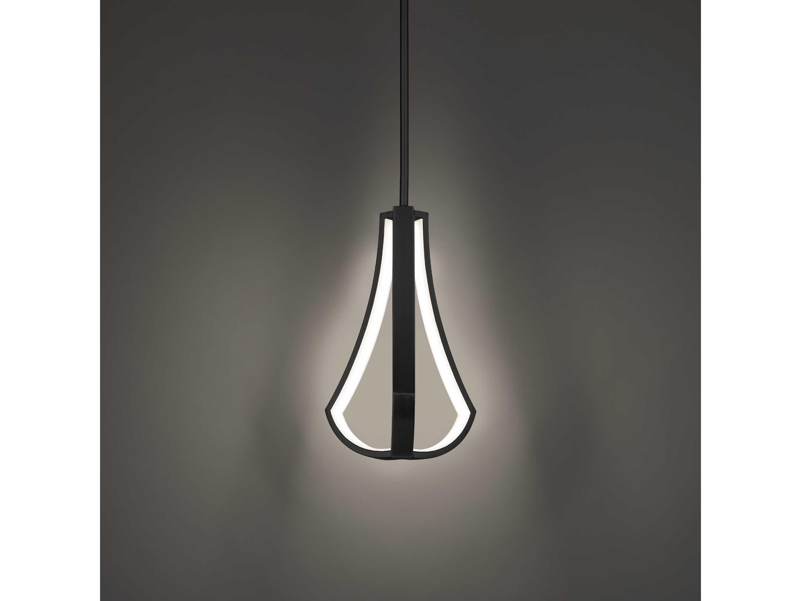 dweLED by WAC Lighting Artemis 1-Light Black LED Mini Pendant