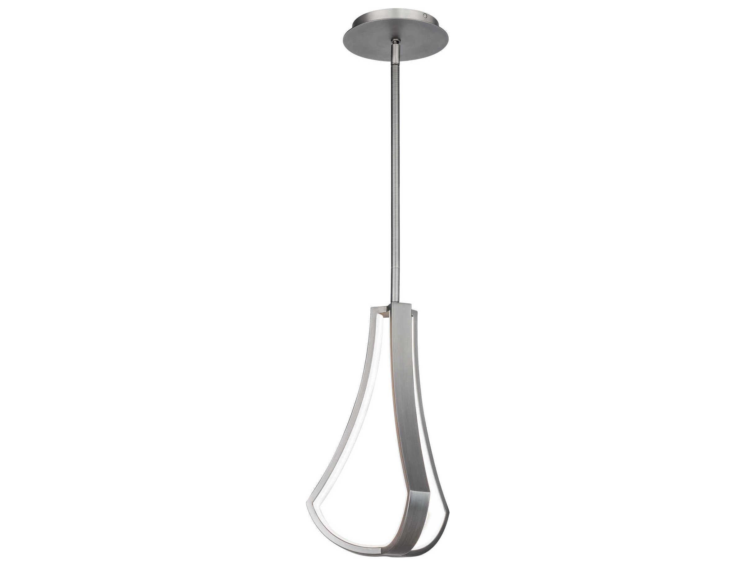 dweLED by WAC Lighting Artemis 1-Light Brushed Nickel LED Mini Pendant