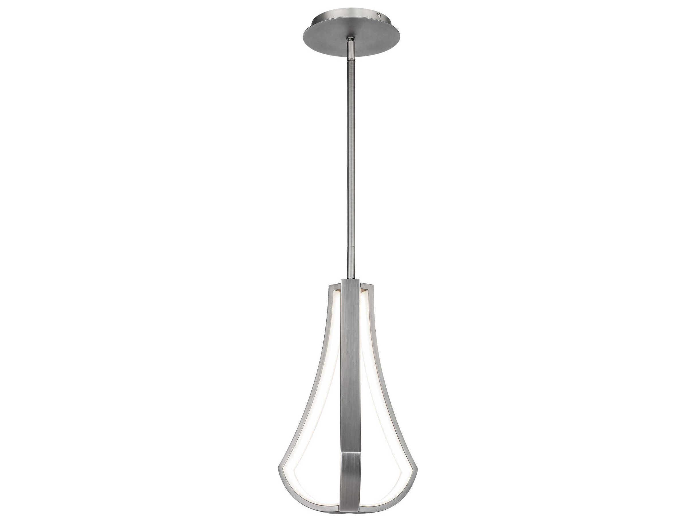 dweLED by WAC Lighting Artemis 1-Light Brushed Nickel LED Mini Pendant