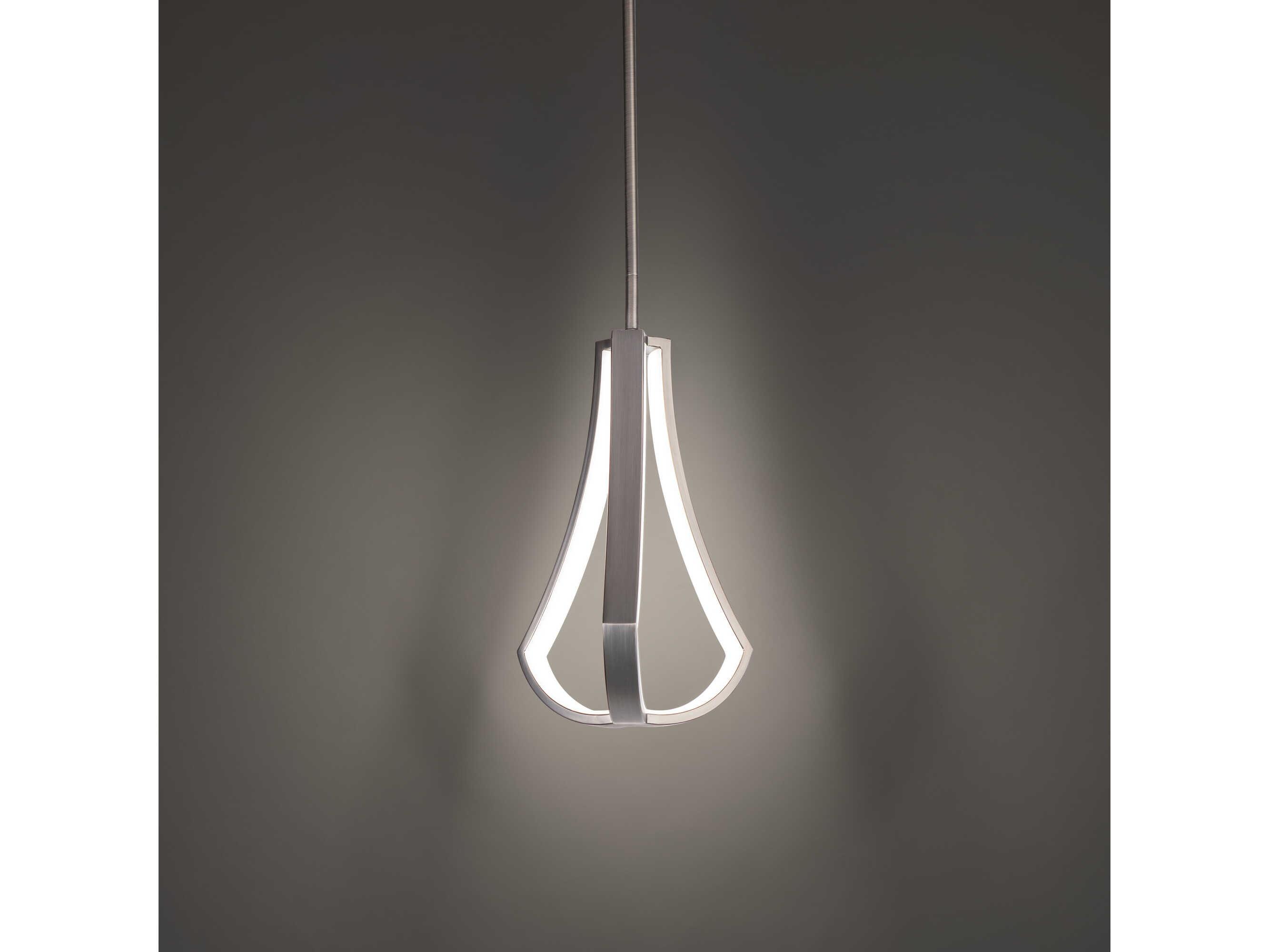 dweLED by WAC Lighting Artemis 1-Light Brushed Nickel LED Mini Pendant