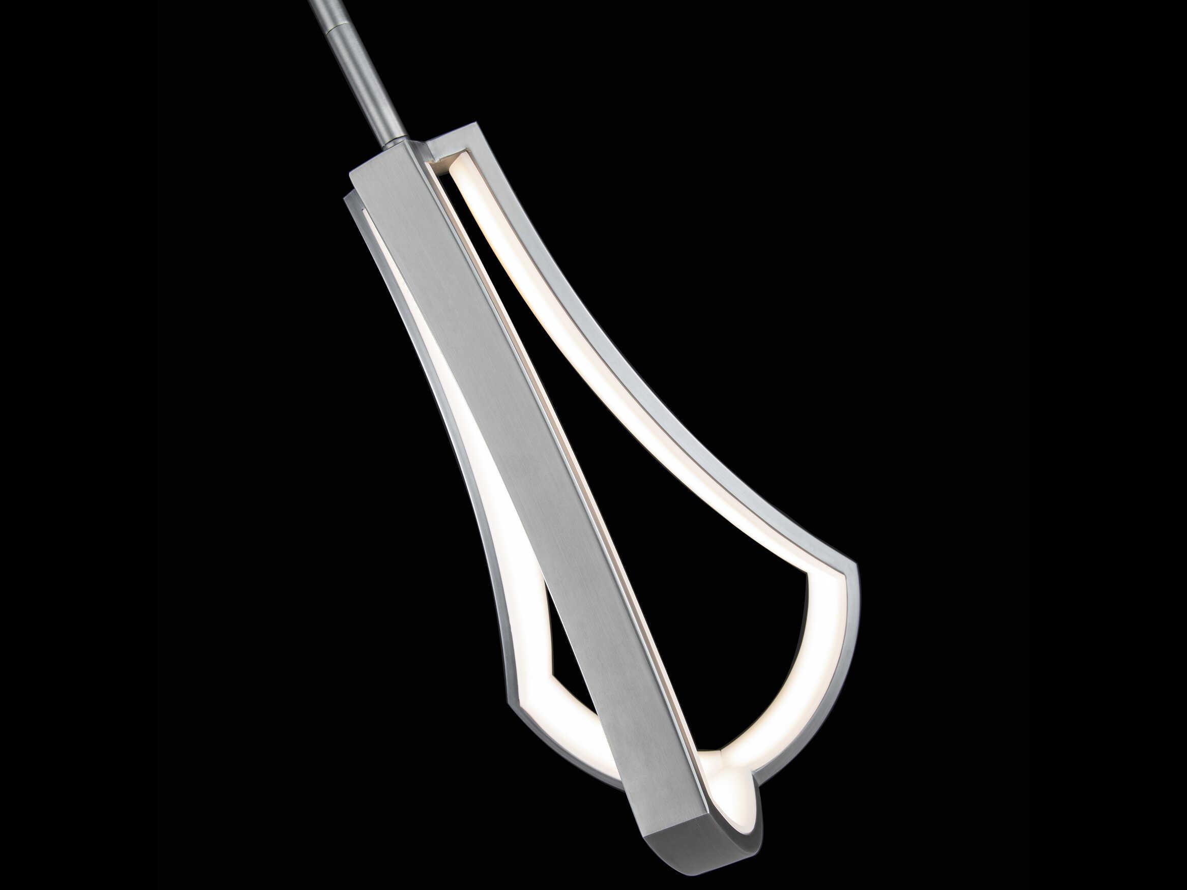 dweLED by WAC Lighting Artemis 1-Light Brushed Nickel LED Mini Pendant