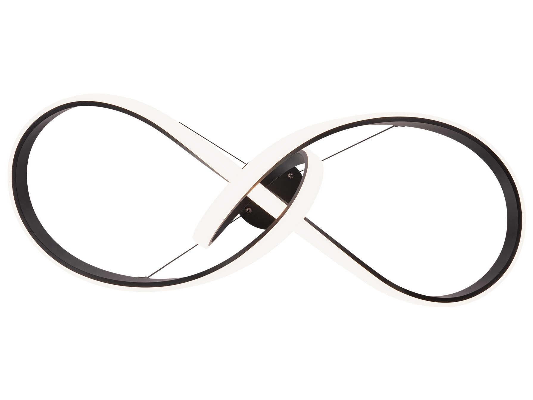 dweLED by WAC Lighting Vornado 1-Light Black LED Linear Pendant