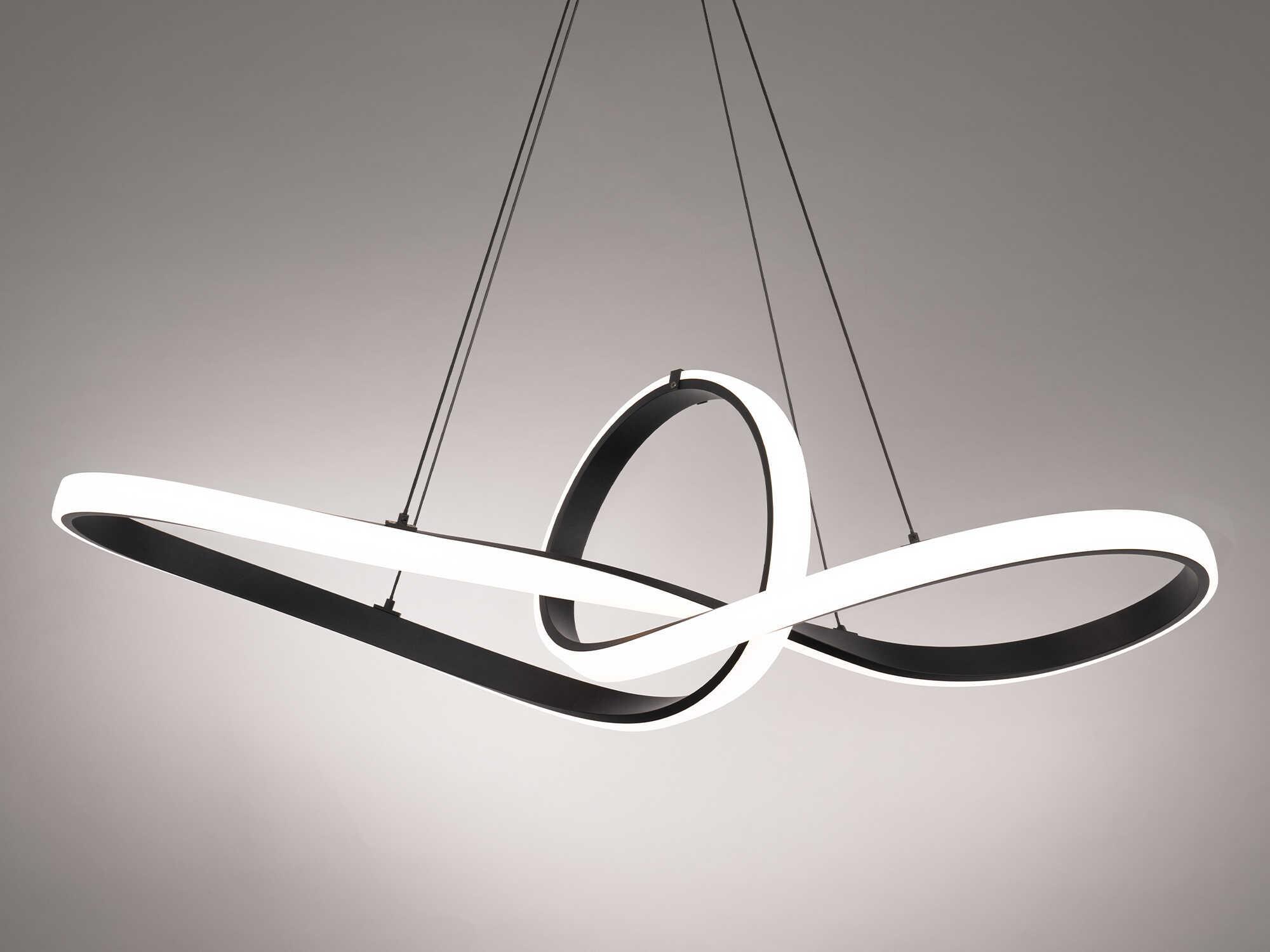 dweLED by WAC Lighting Vornado 1-Light Black LED Linear Pendant